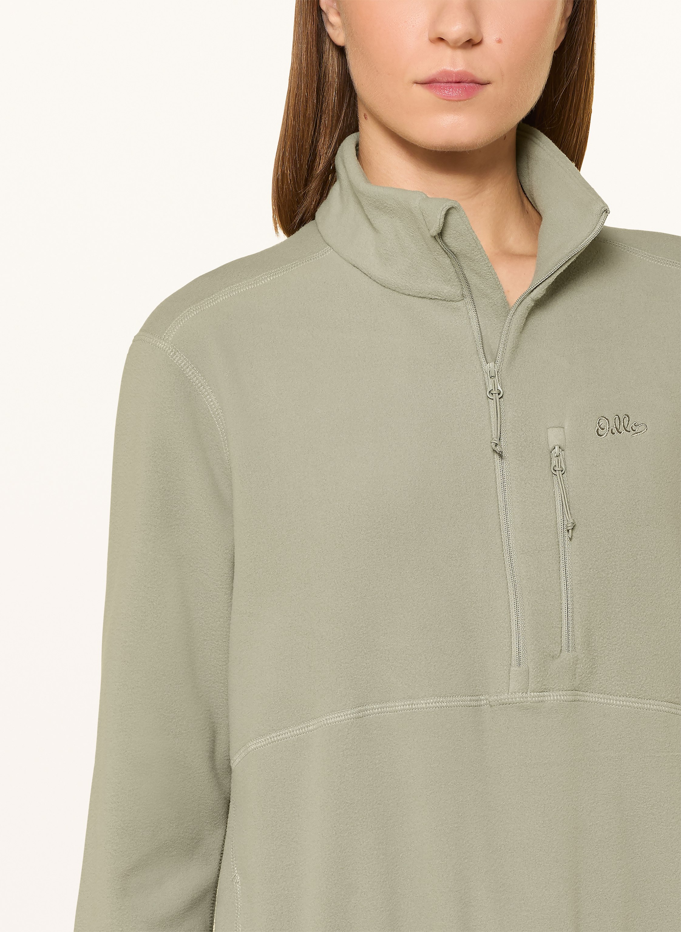 Thumbnail - Odlo Fleece-Troyer Classic gruen