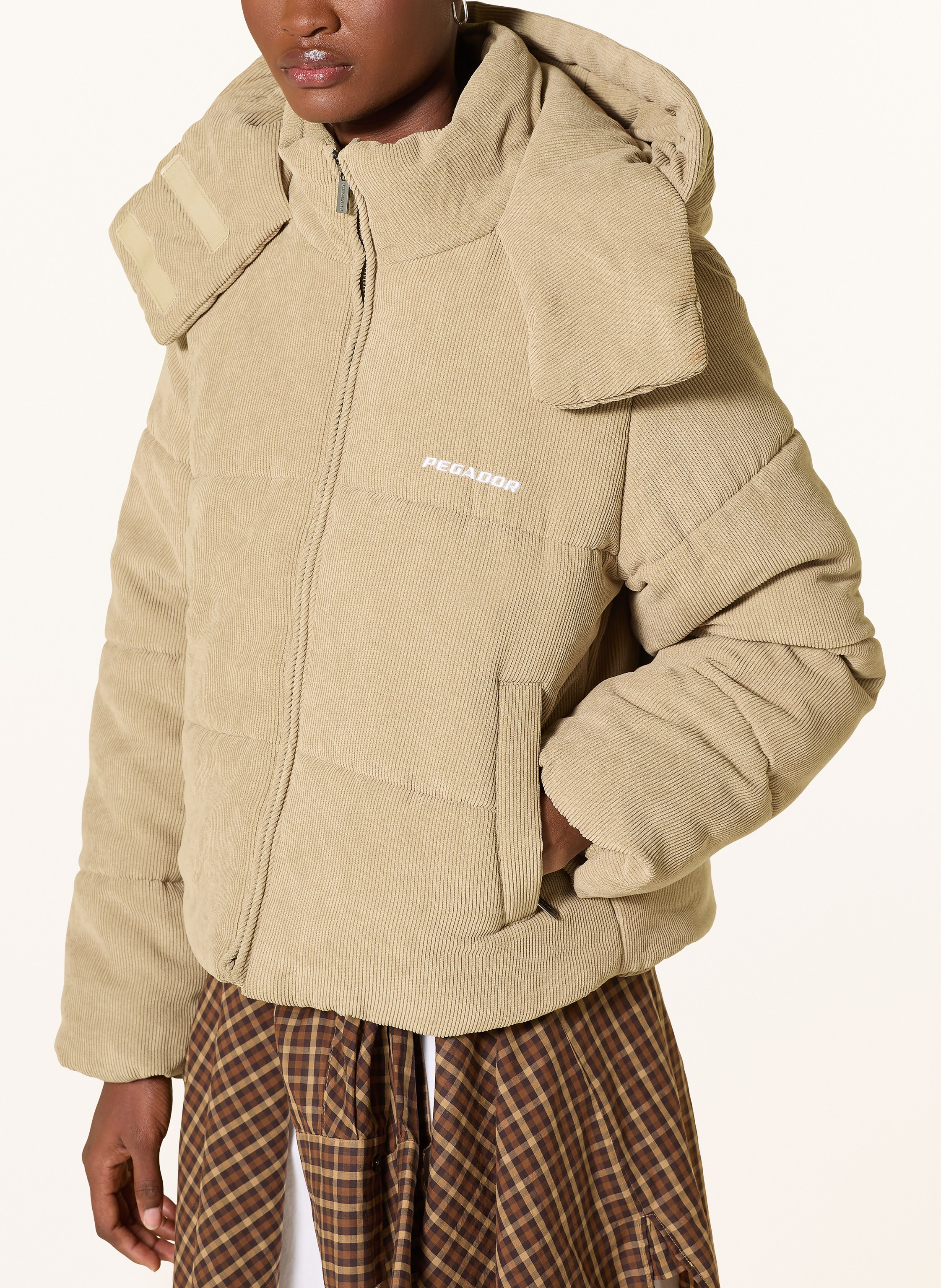 Thumbnail - Pegador Steppjacke Blanca Aus Cord beige