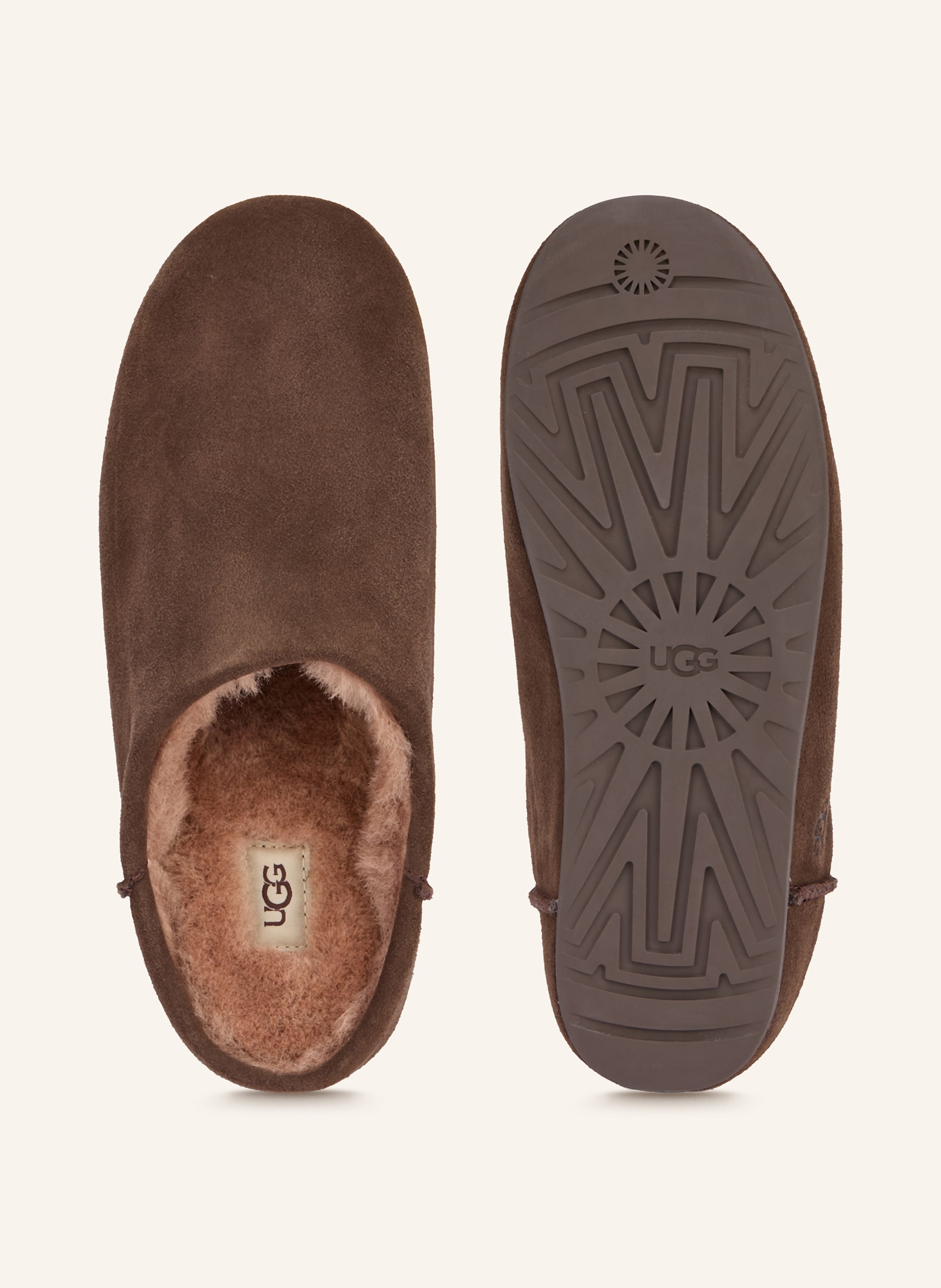 Thumbnail - Ugg Pantoletten Elea braun