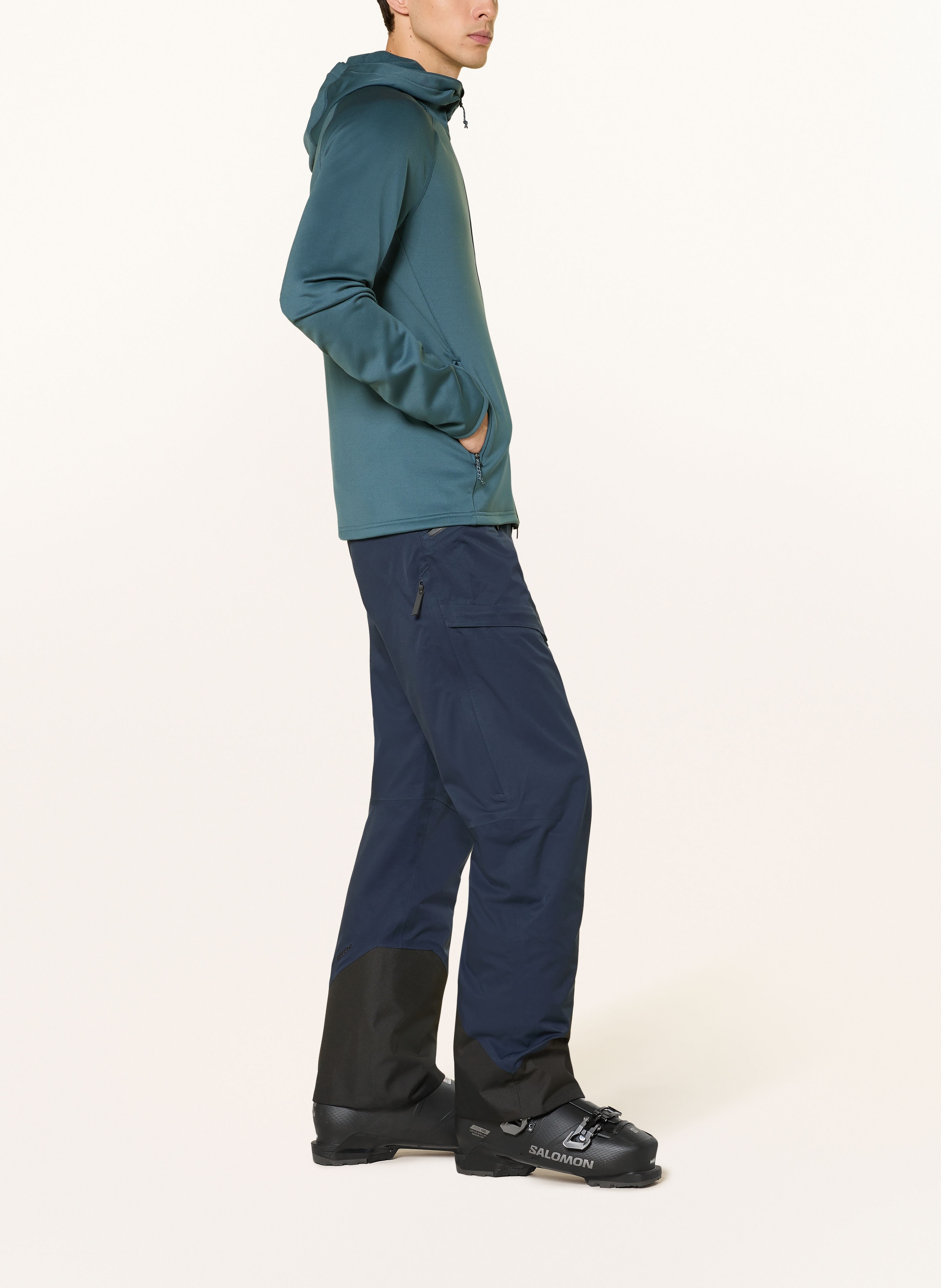 Thumbnail - Peak Performance Midlayer-Jacke Zip Hood grau