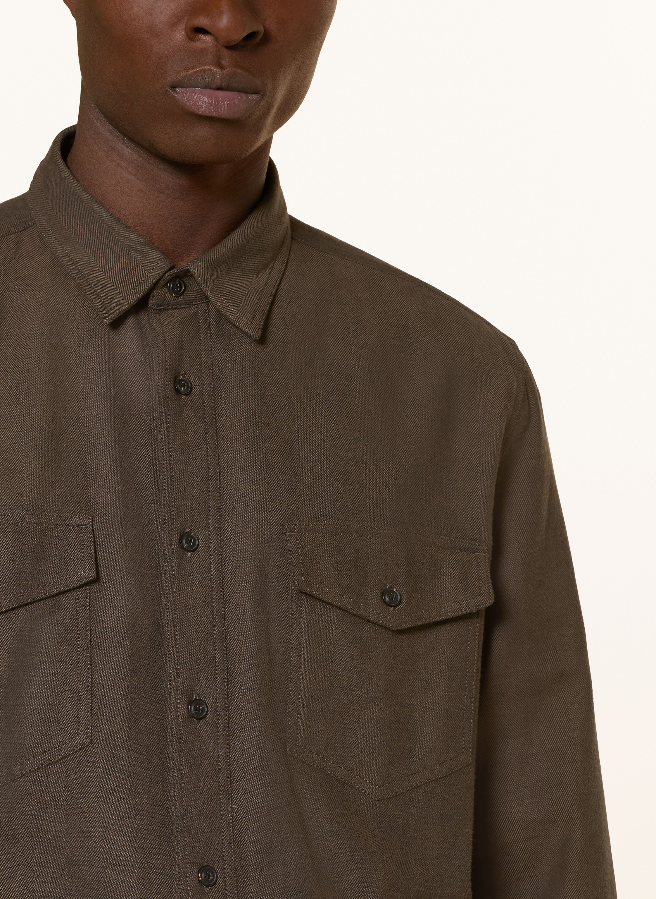 Thumbnail - Hugo Hemd Epaz Regular Fit braun