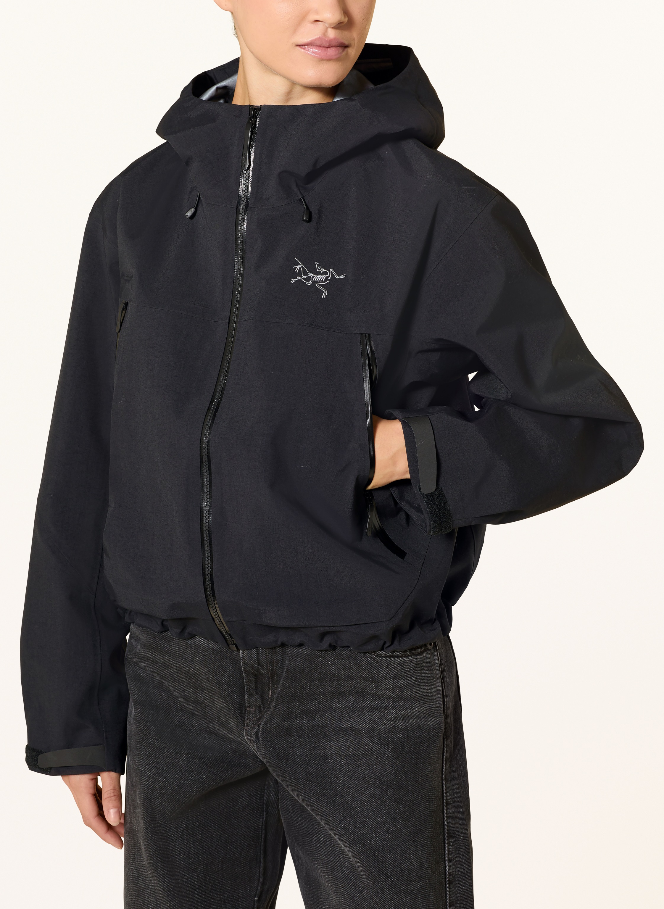 Thumbnail - Arc'teryx Hardshell-Jacke Altira Cropped schwarz