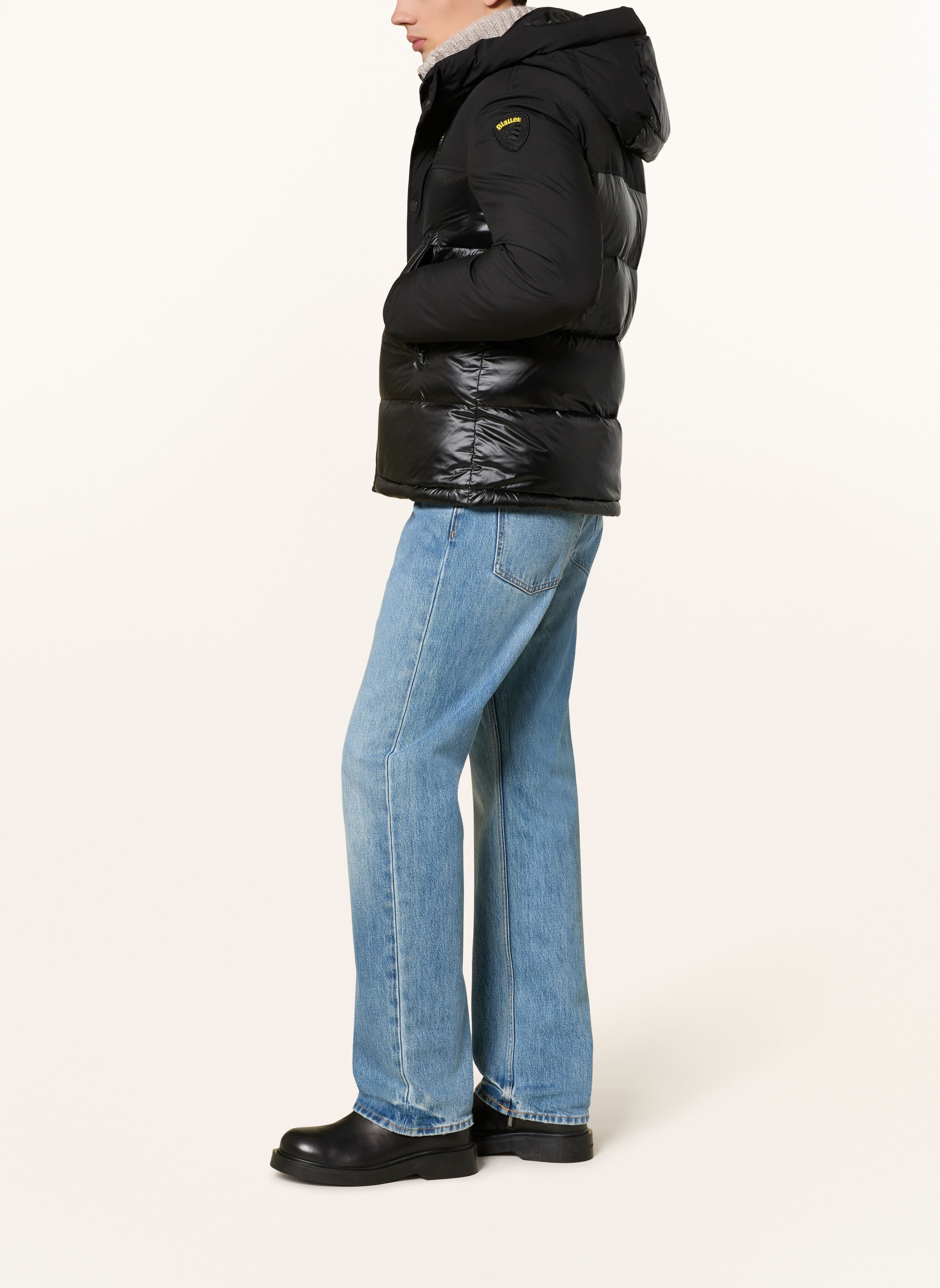 Thumbnail - Blauer Daunenjacke Brook schwarz