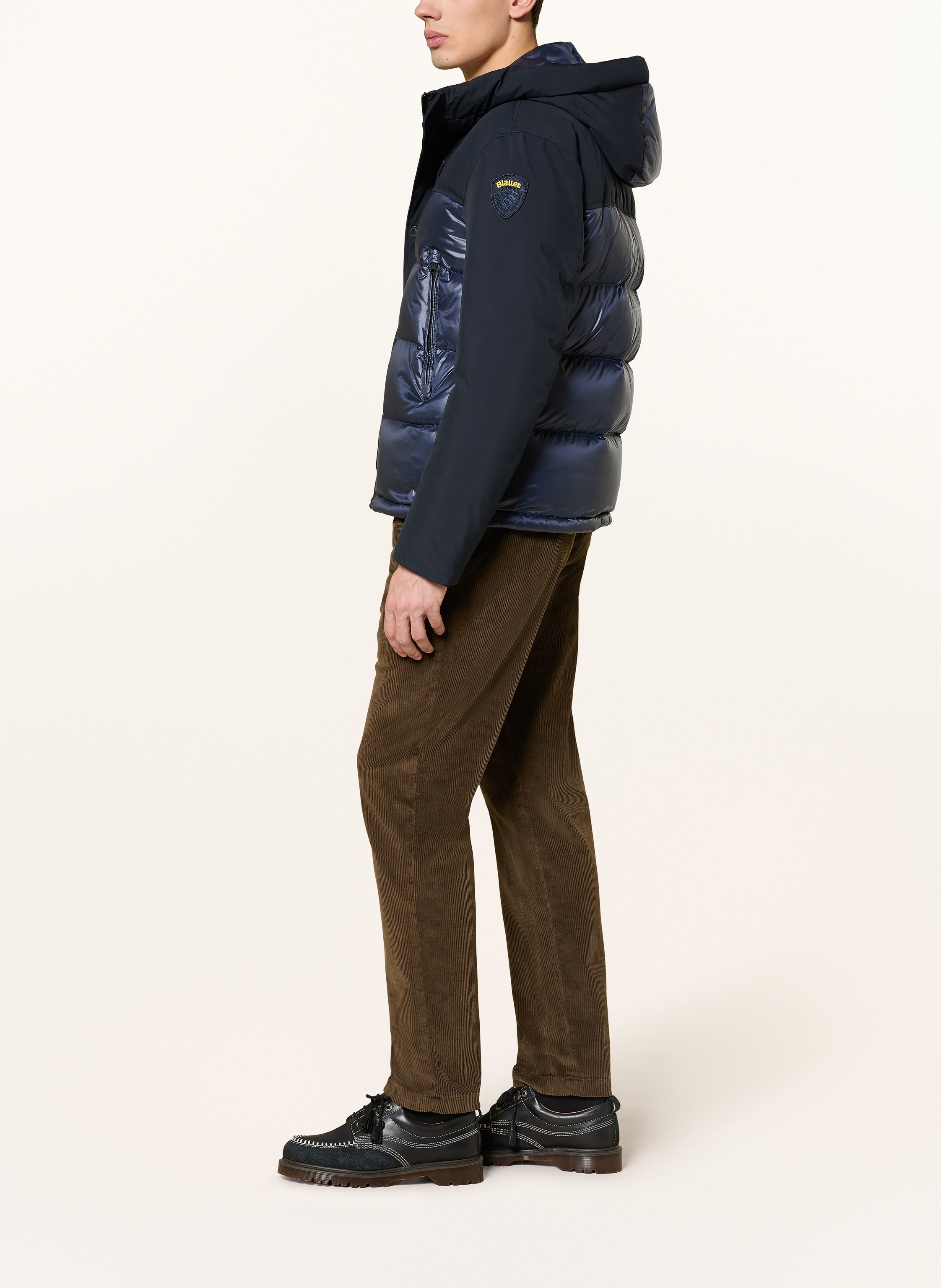 Thumbnail - Blauer Daunenjacke Brook blau