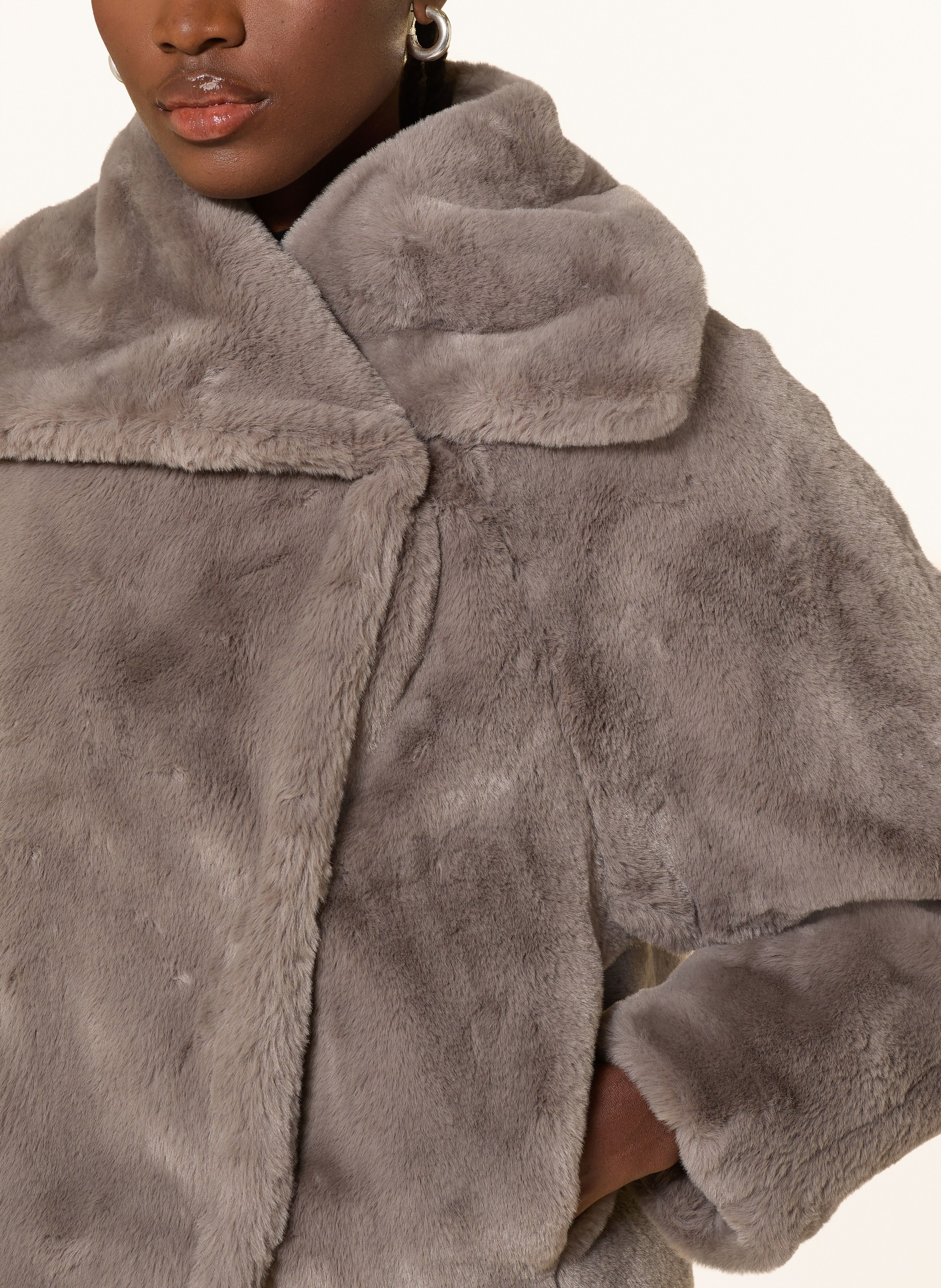 Thumbnail - Inwear Kunstfell-Jacke Yoboiw grau