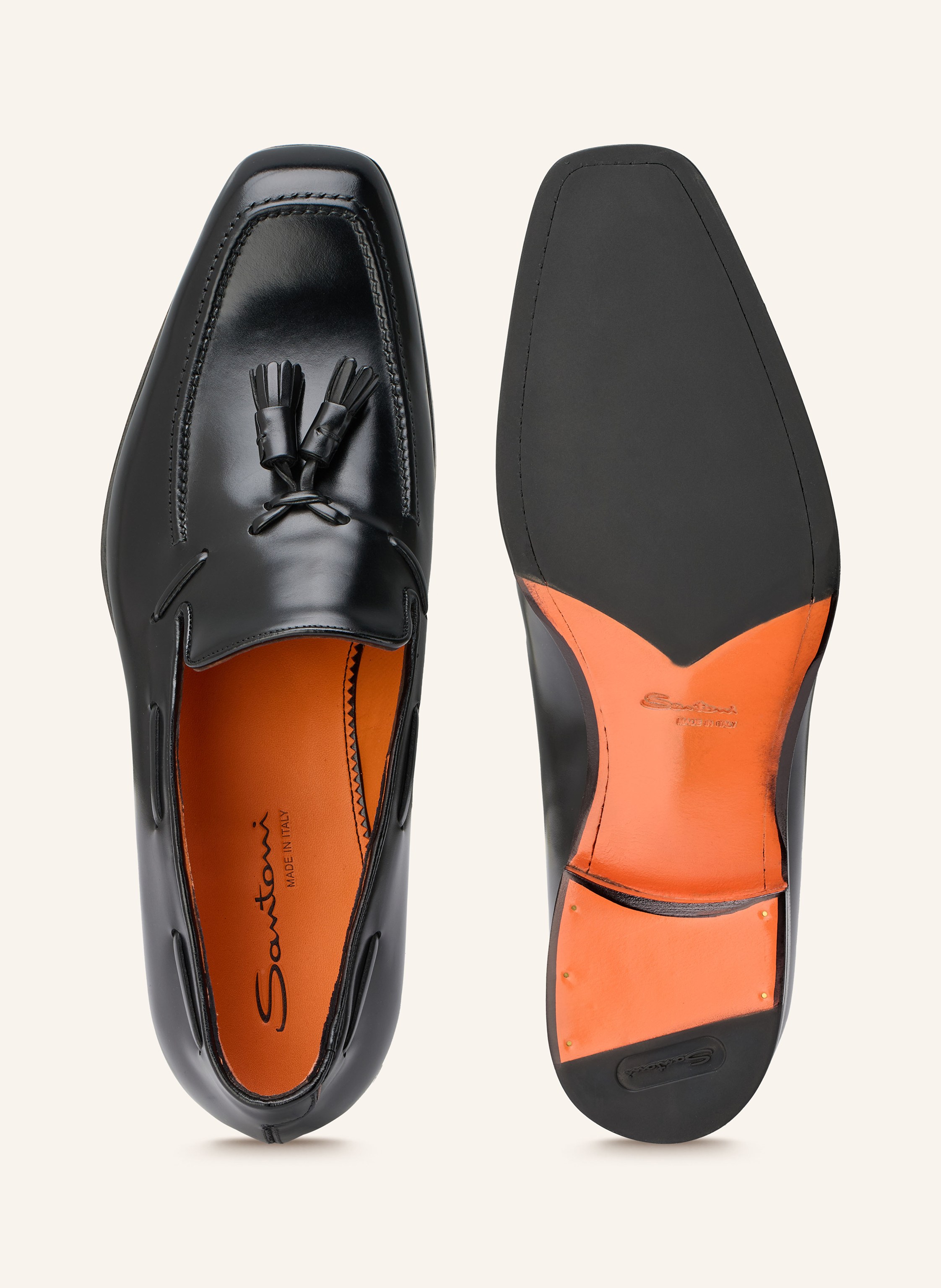 Thumbnail - Santoni Loafer Brando schwarz