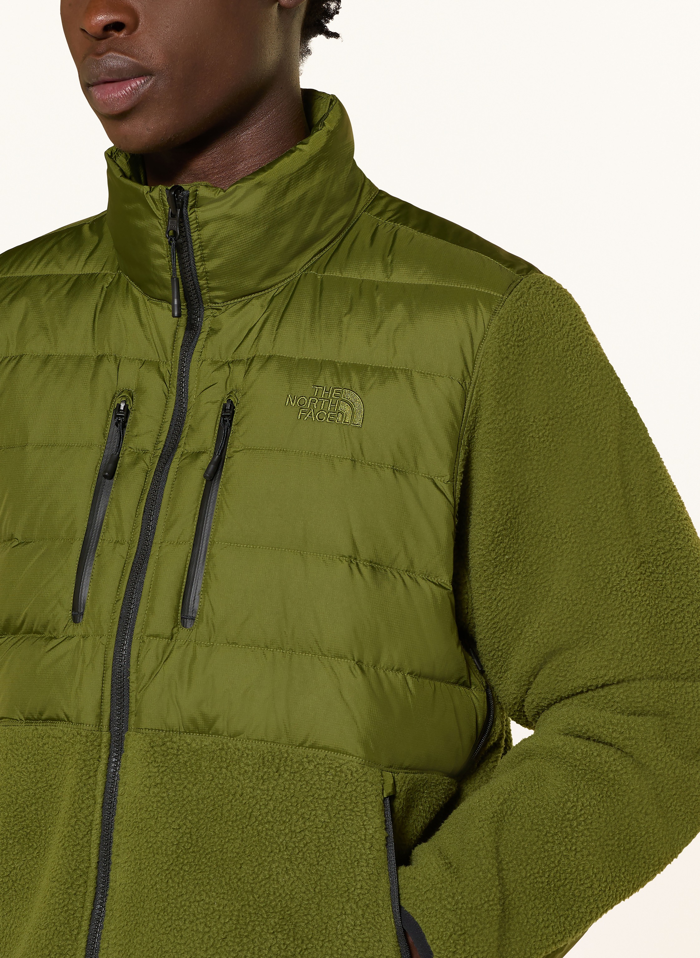 Thumbnail - The North Face Daunenjacke Rmst Denali Tek Im Materialmix gruen