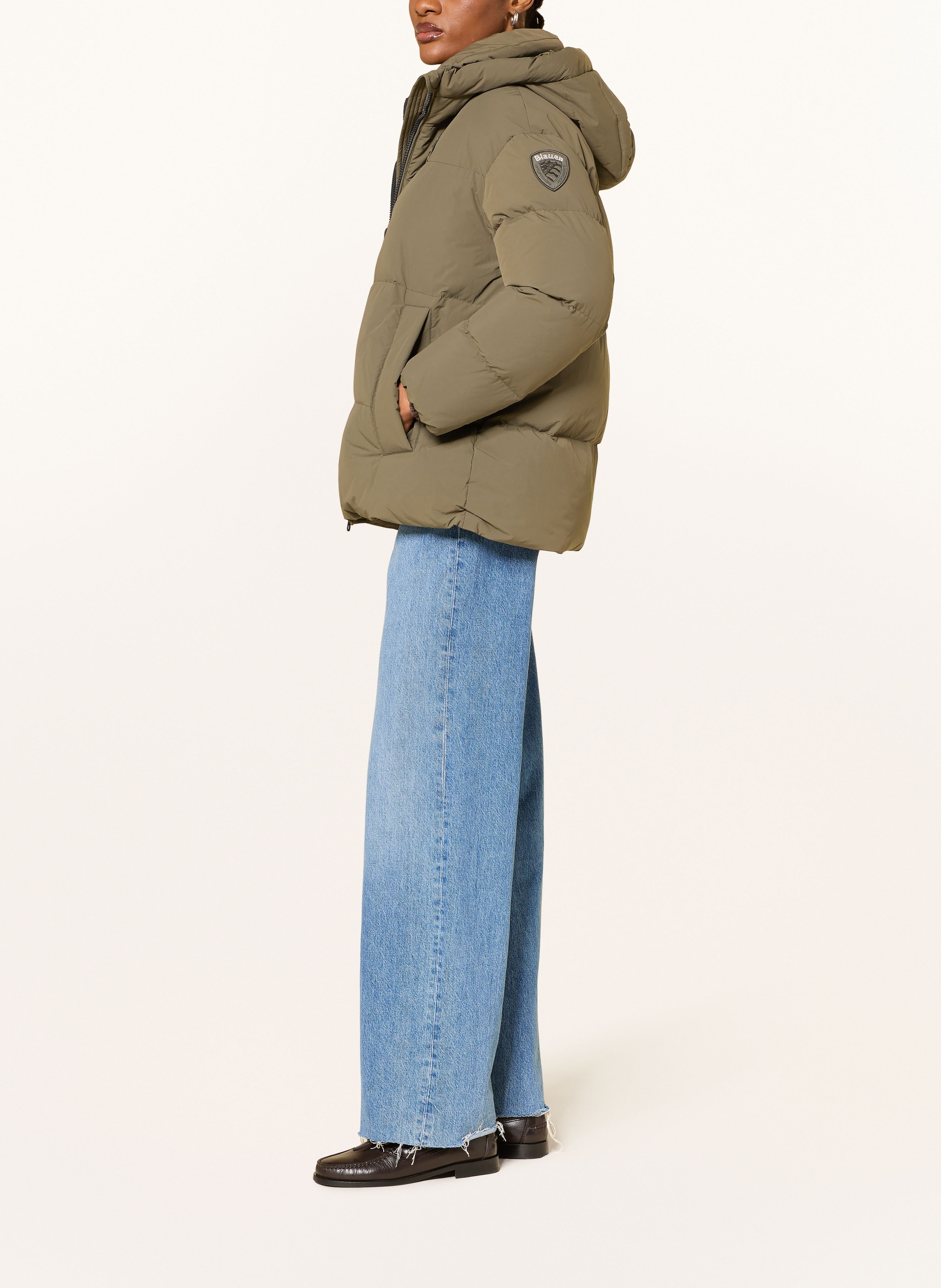 Thumbnail - Blauer Daunenjacke Napier gruen