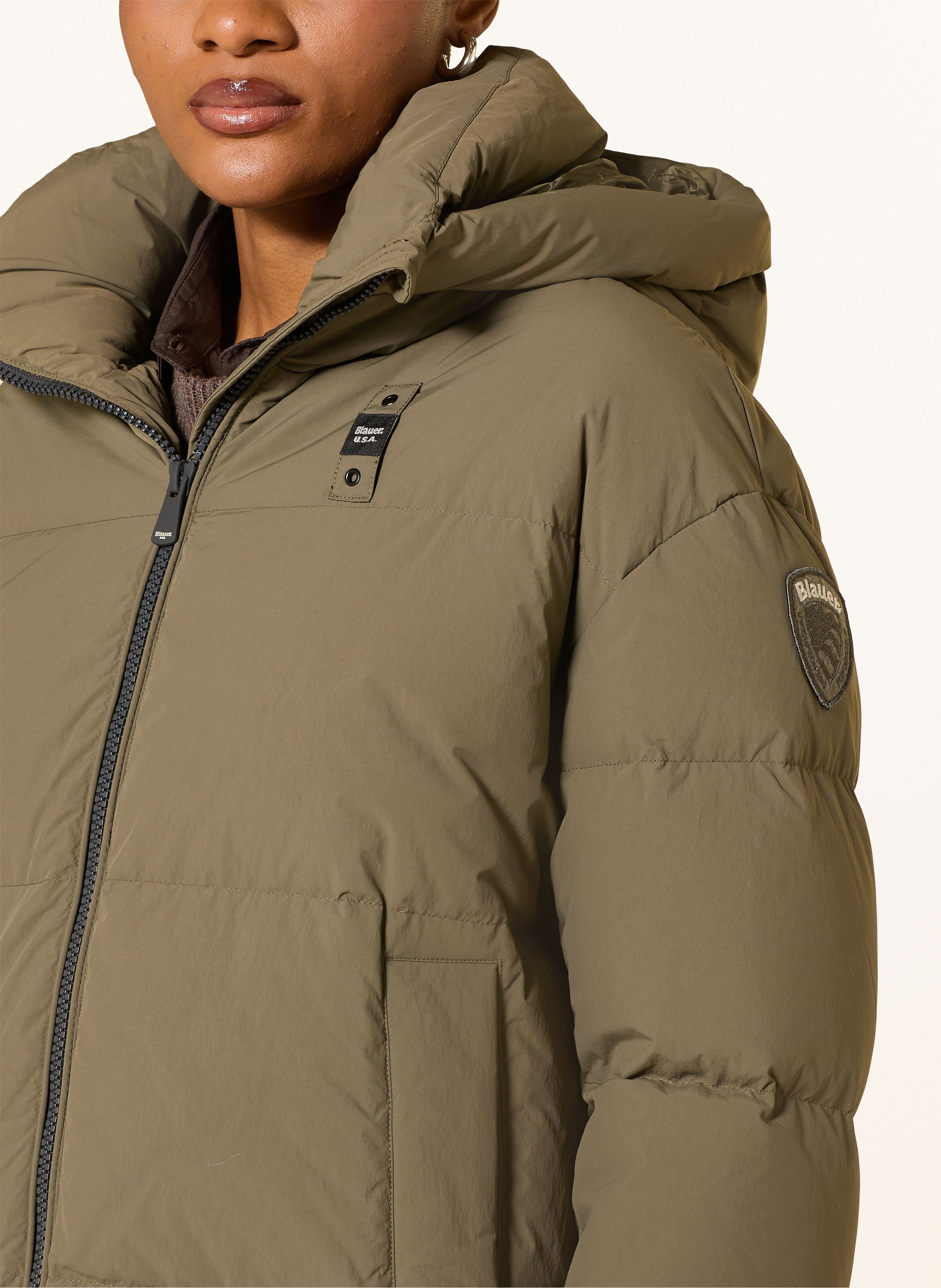 Thumbnail - Blauer Daunenjacke Napier gruen