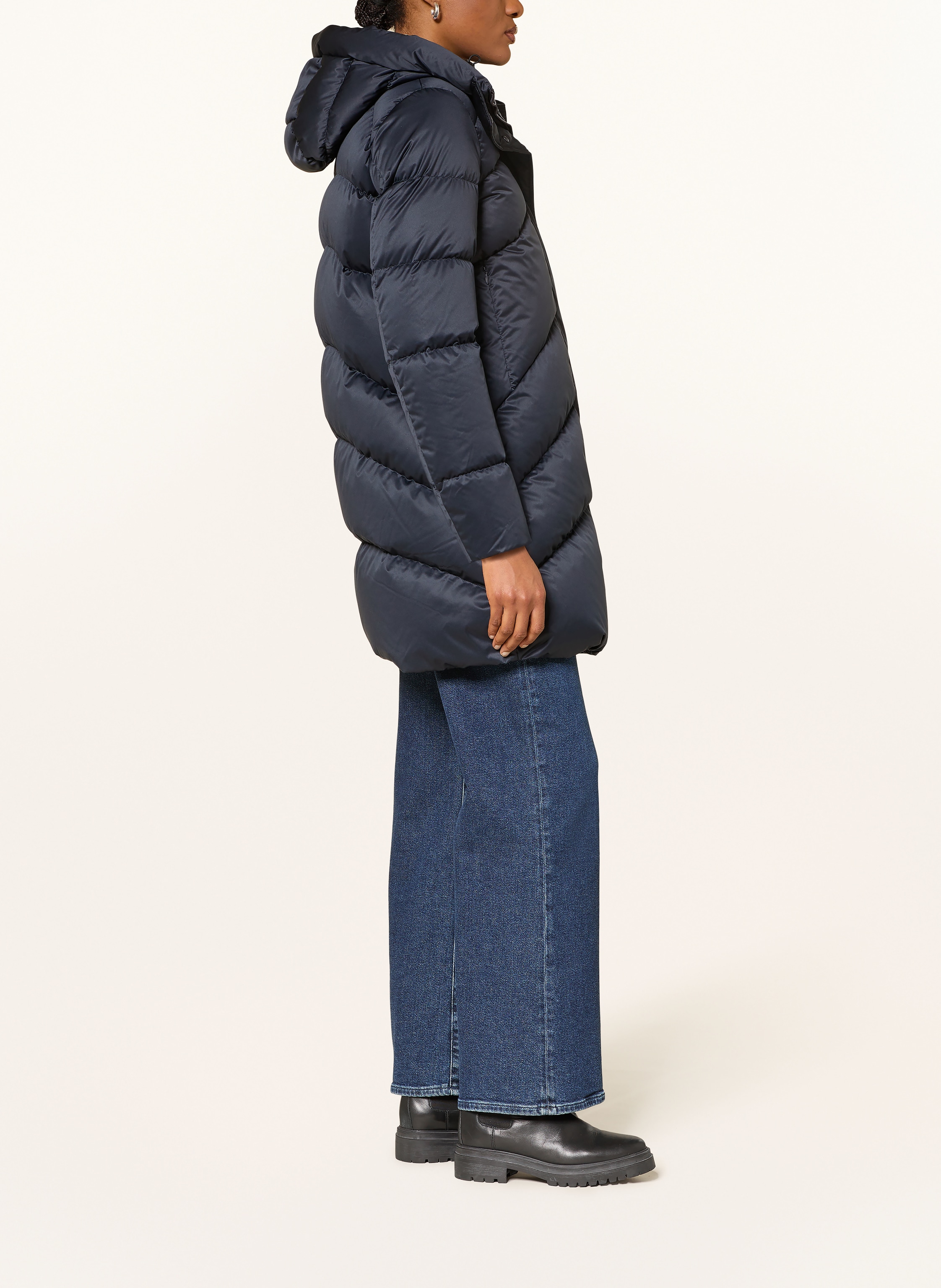 Thumbnail - Blauer Daunenmantel Opera blau