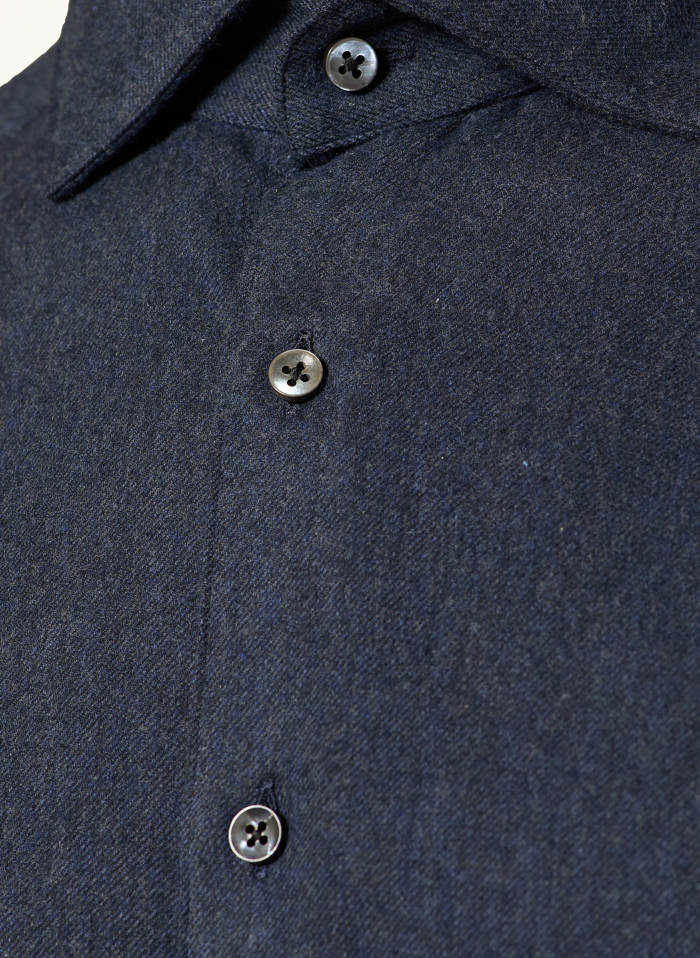 Thumbnail - Stenströms Flanellhemd Slim Fit blau