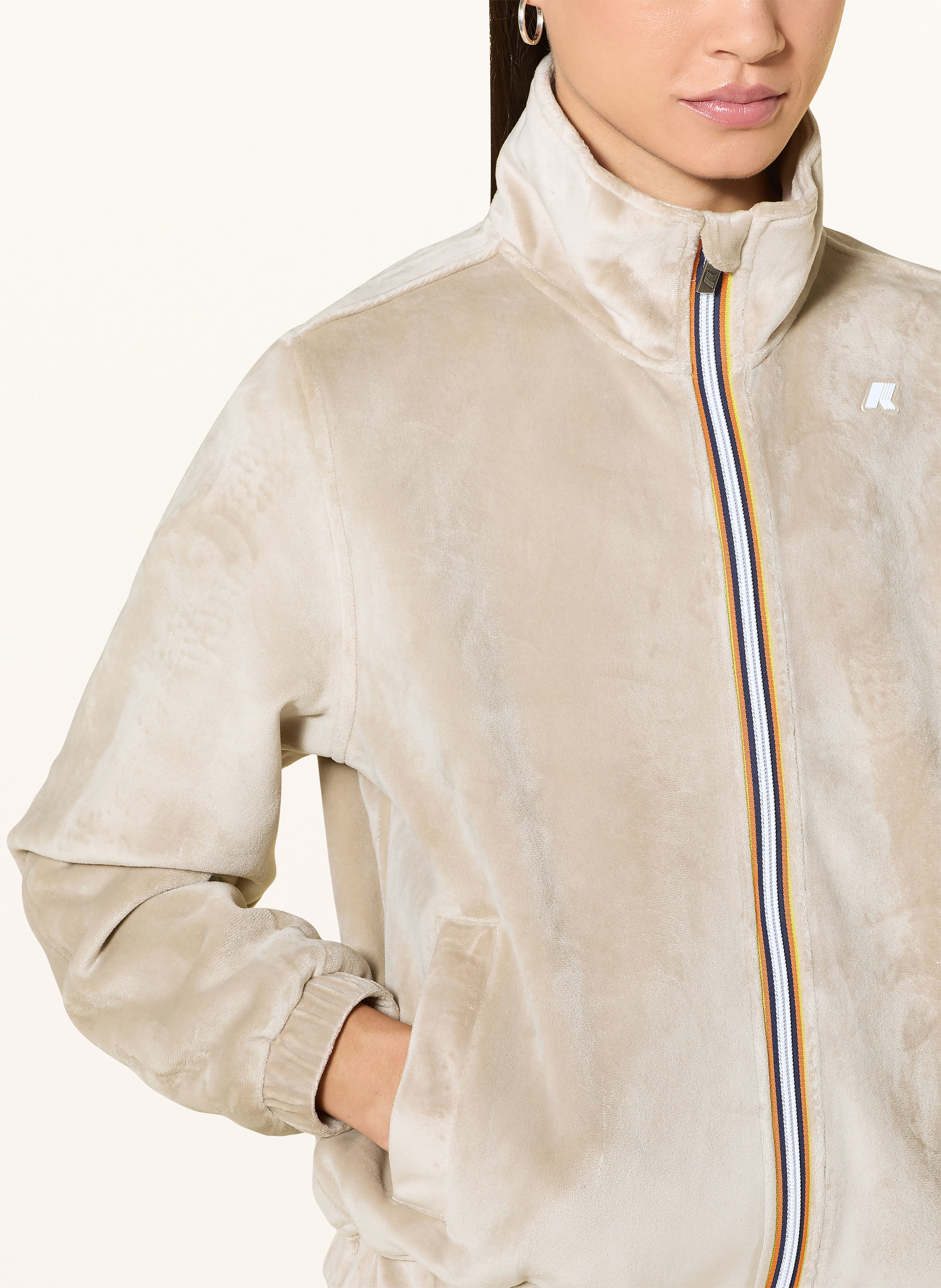 Thumbnail - K-Way Fleecejacke Viviette beige