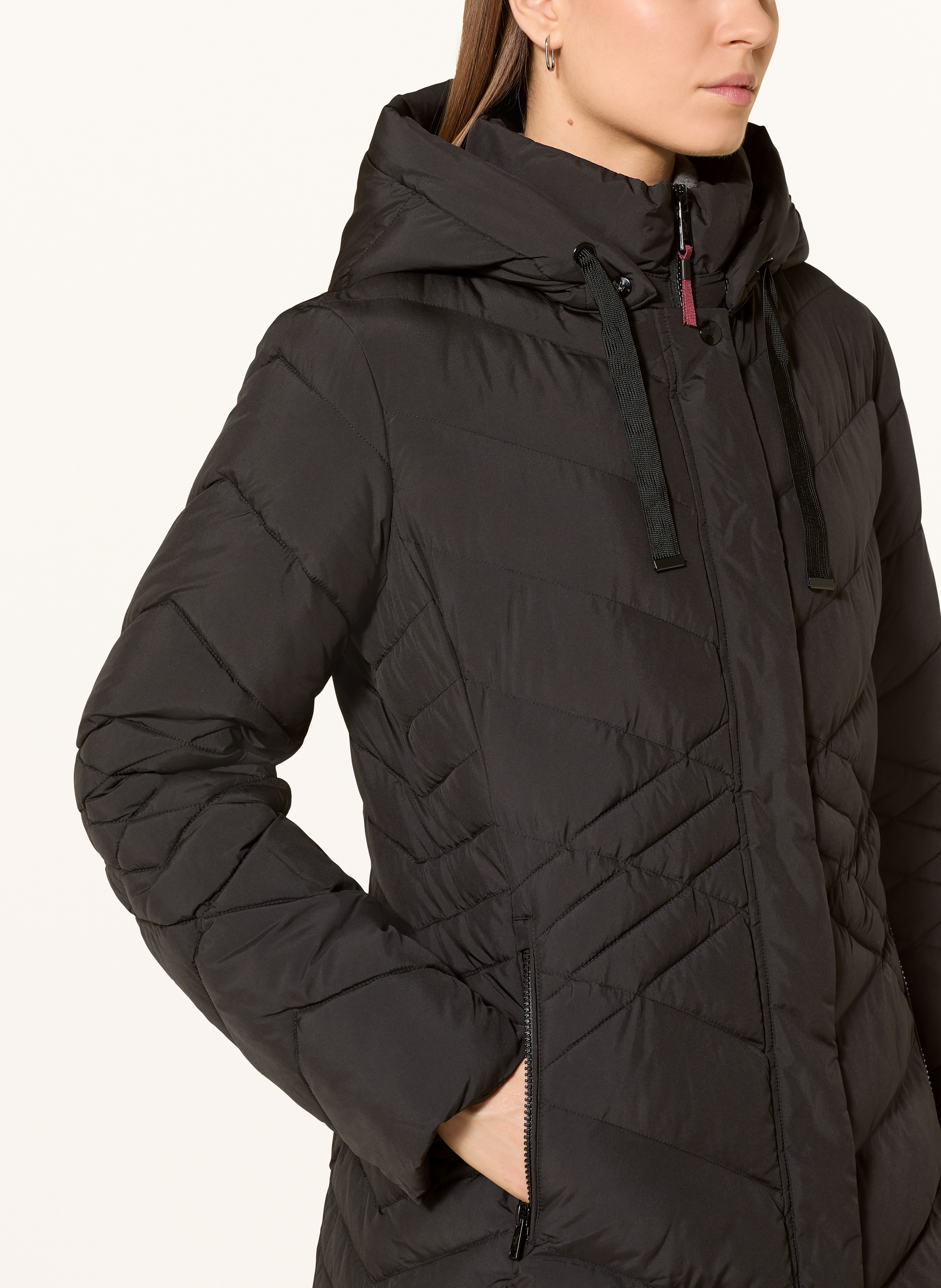 Thumbnail - Fuchs Schmitt Steppmantel Mit Abnehmbarer Kapuze schwarz