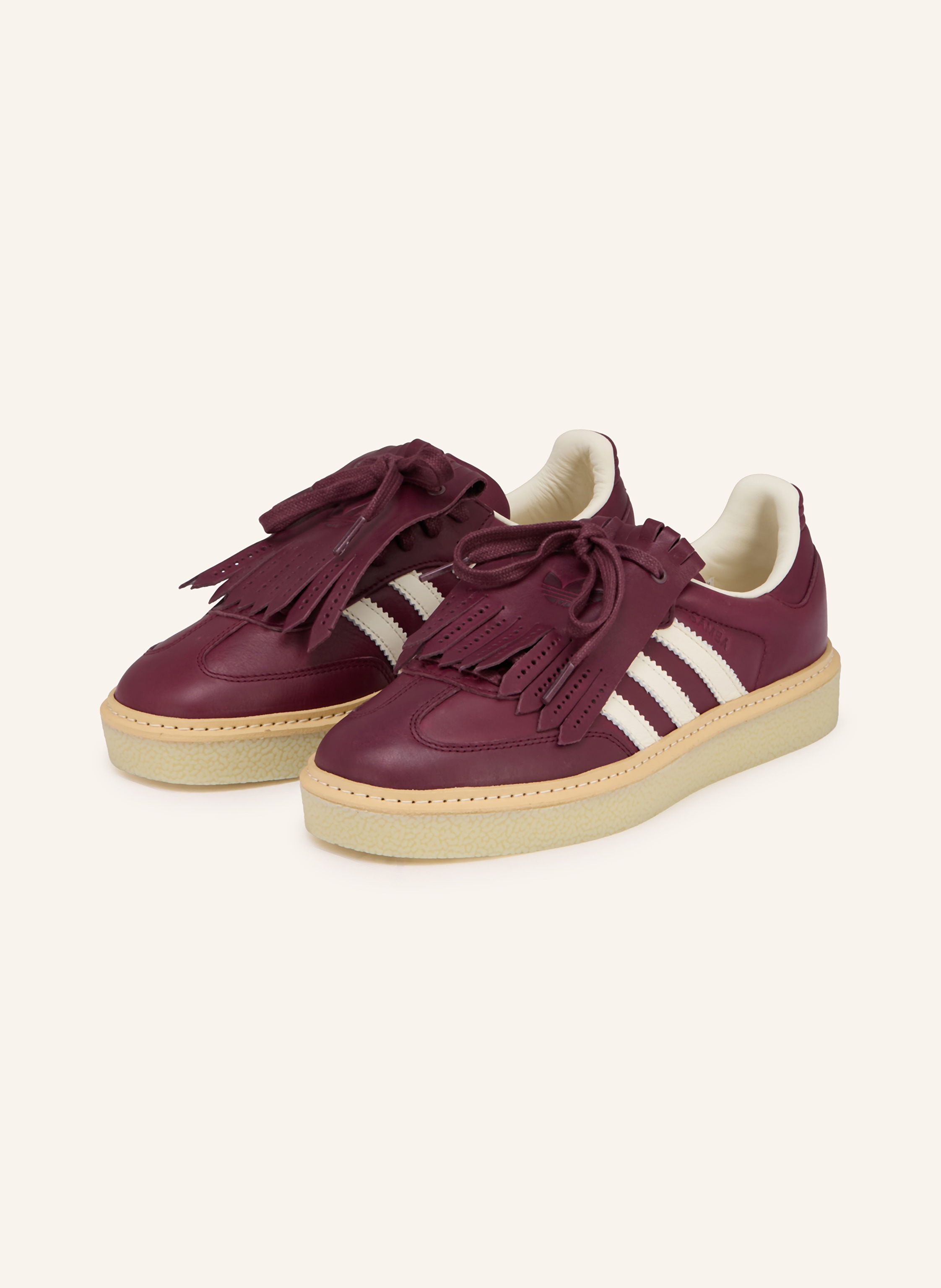 Adidas Originals Adidas Originals Sneaker Samba Lux rot in DUNKELROT / BEIGE / CREME