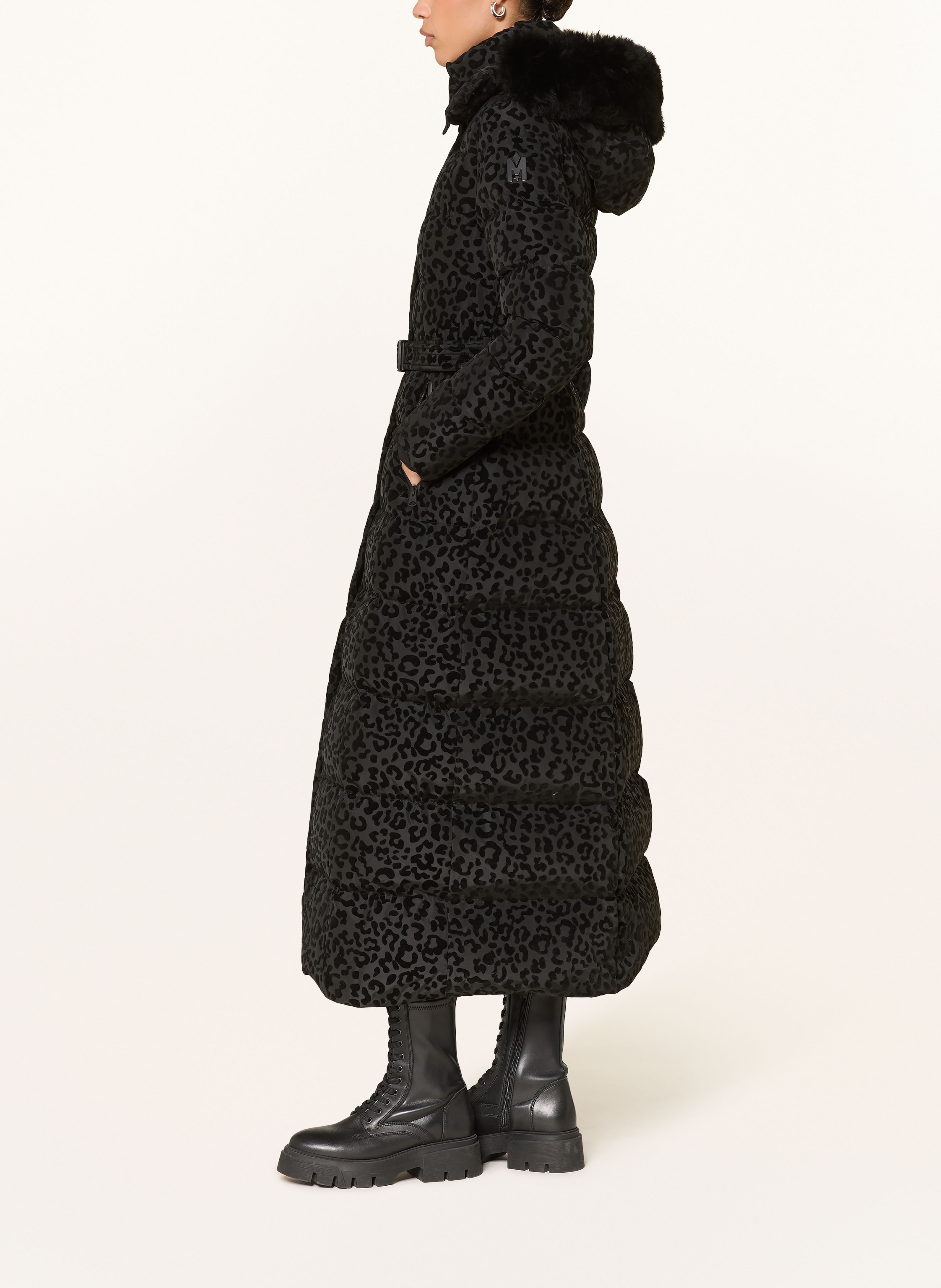 Thumbnail - Mackage Daunenmantel Mit Abnehmbarer Kapuze schwarz