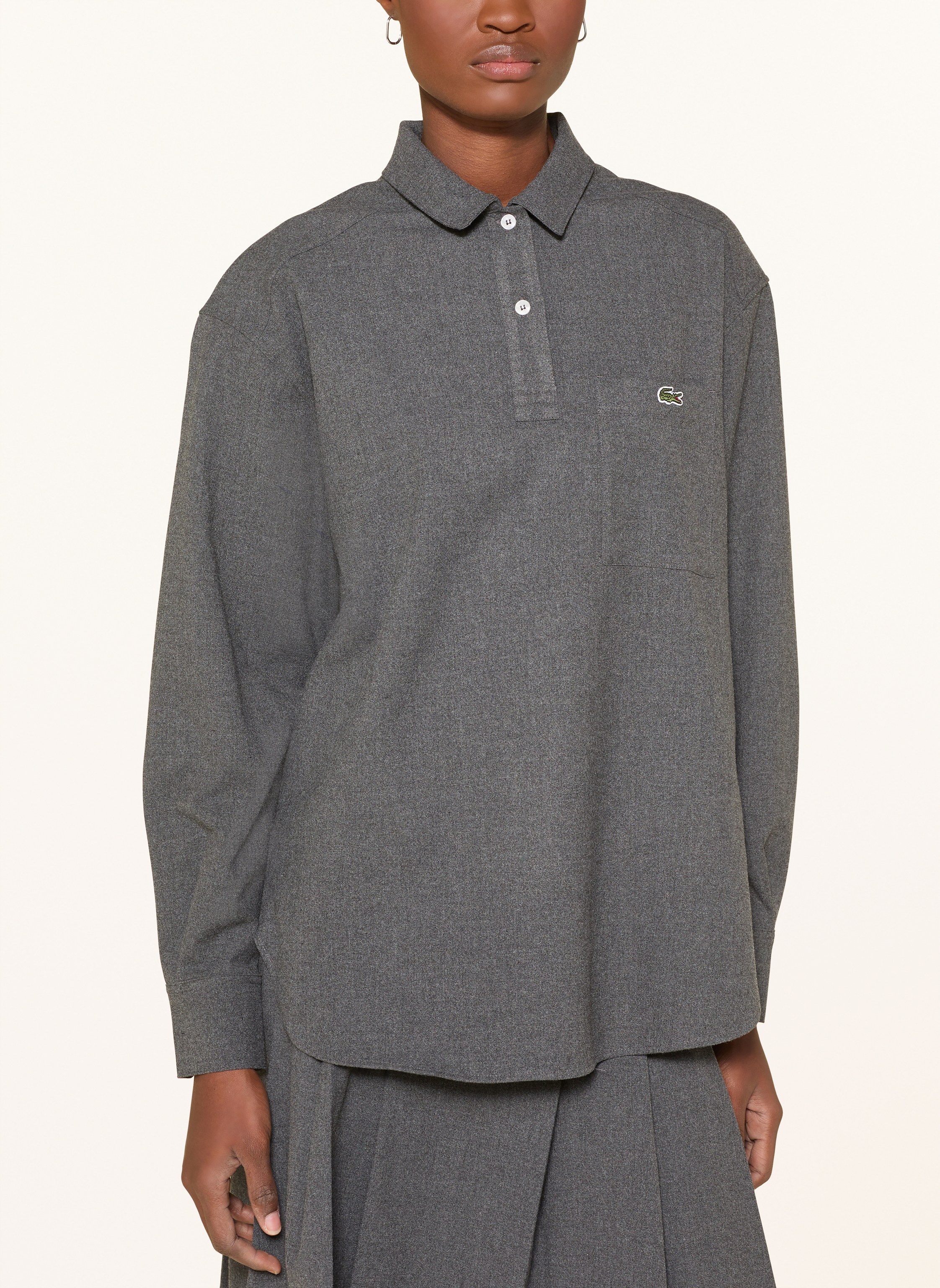 Thumbnail - Lacoste Blusenshirt grau