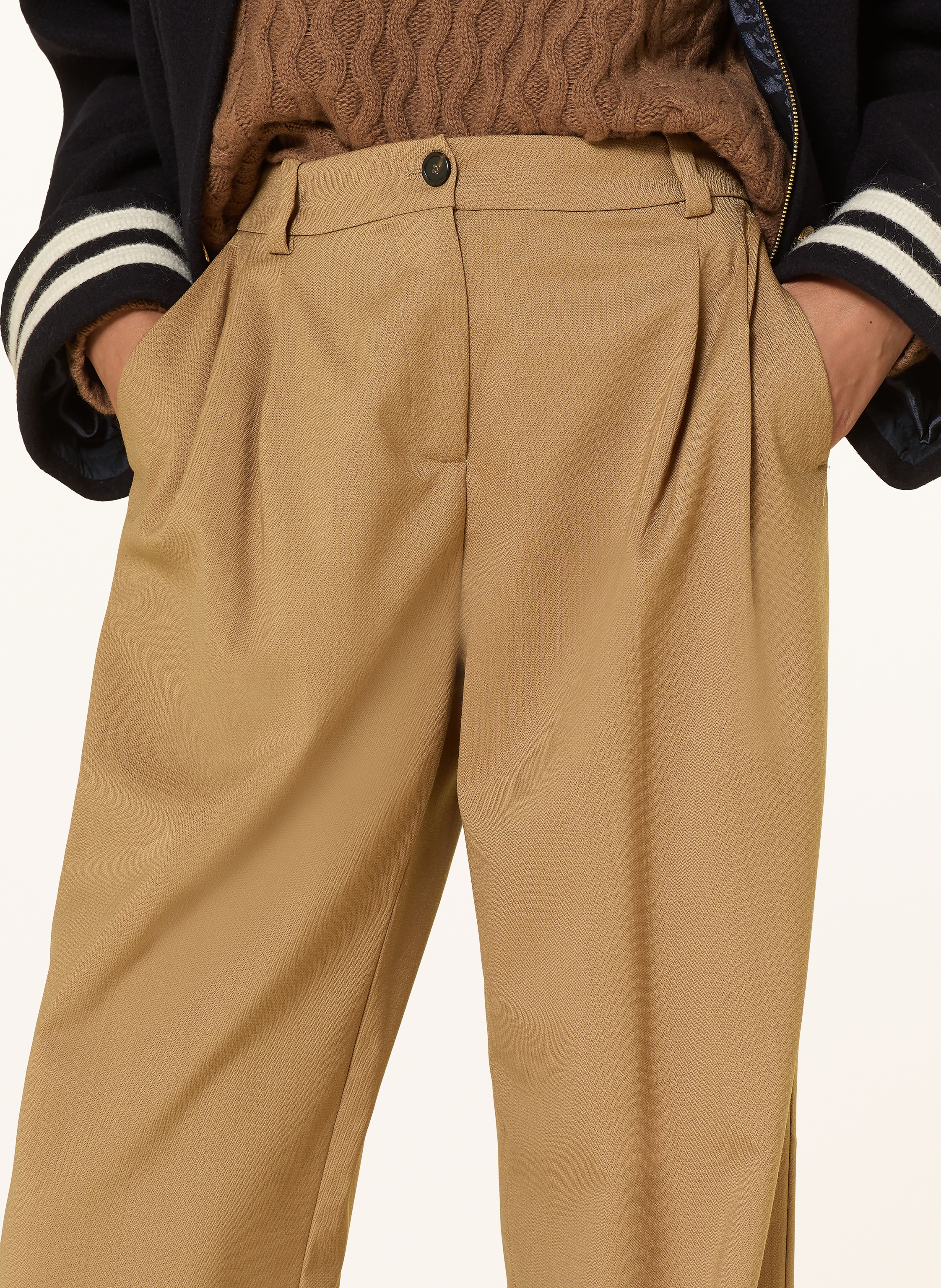 Thumbnail - Pinko Marlenehose Riso beige