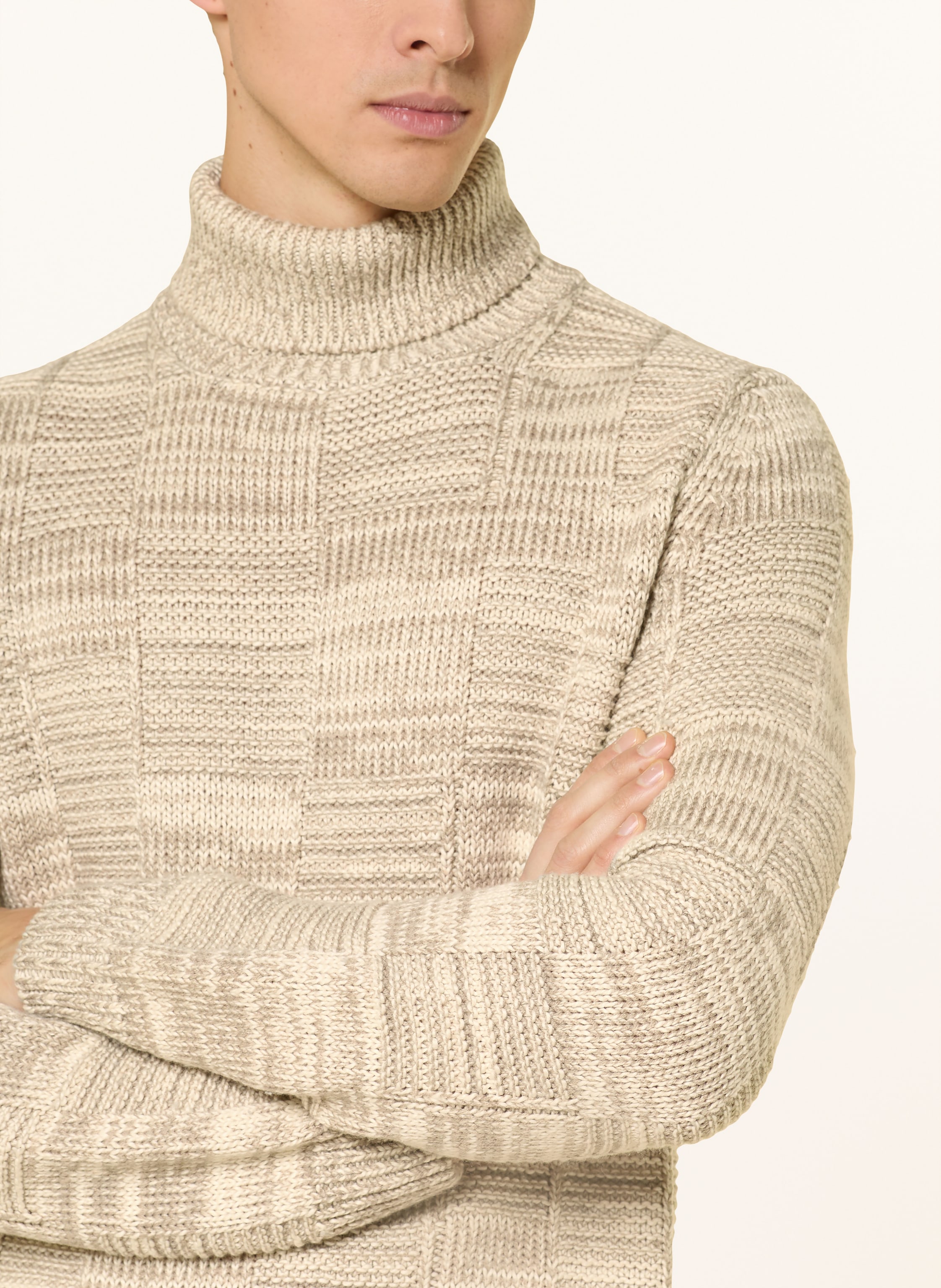 Thumbnail - Joop! Jeans Rollkragenpullover Milsom beige