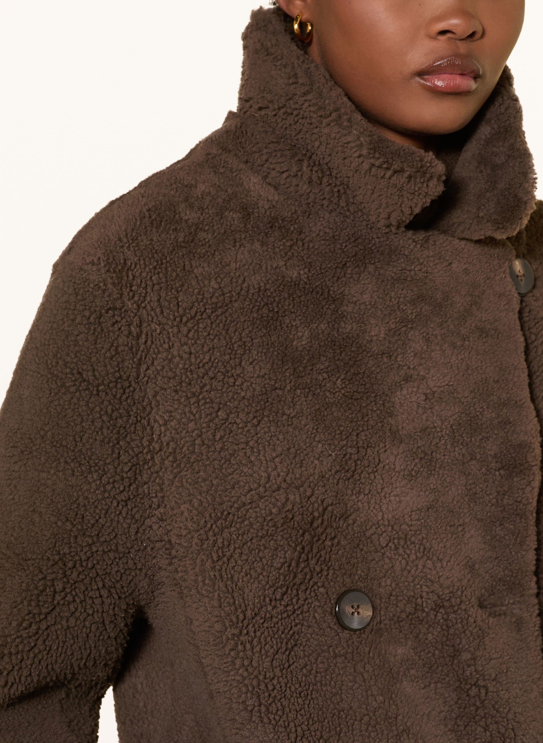 Thumbnail - Mrs & Hugs Ledermantel braun