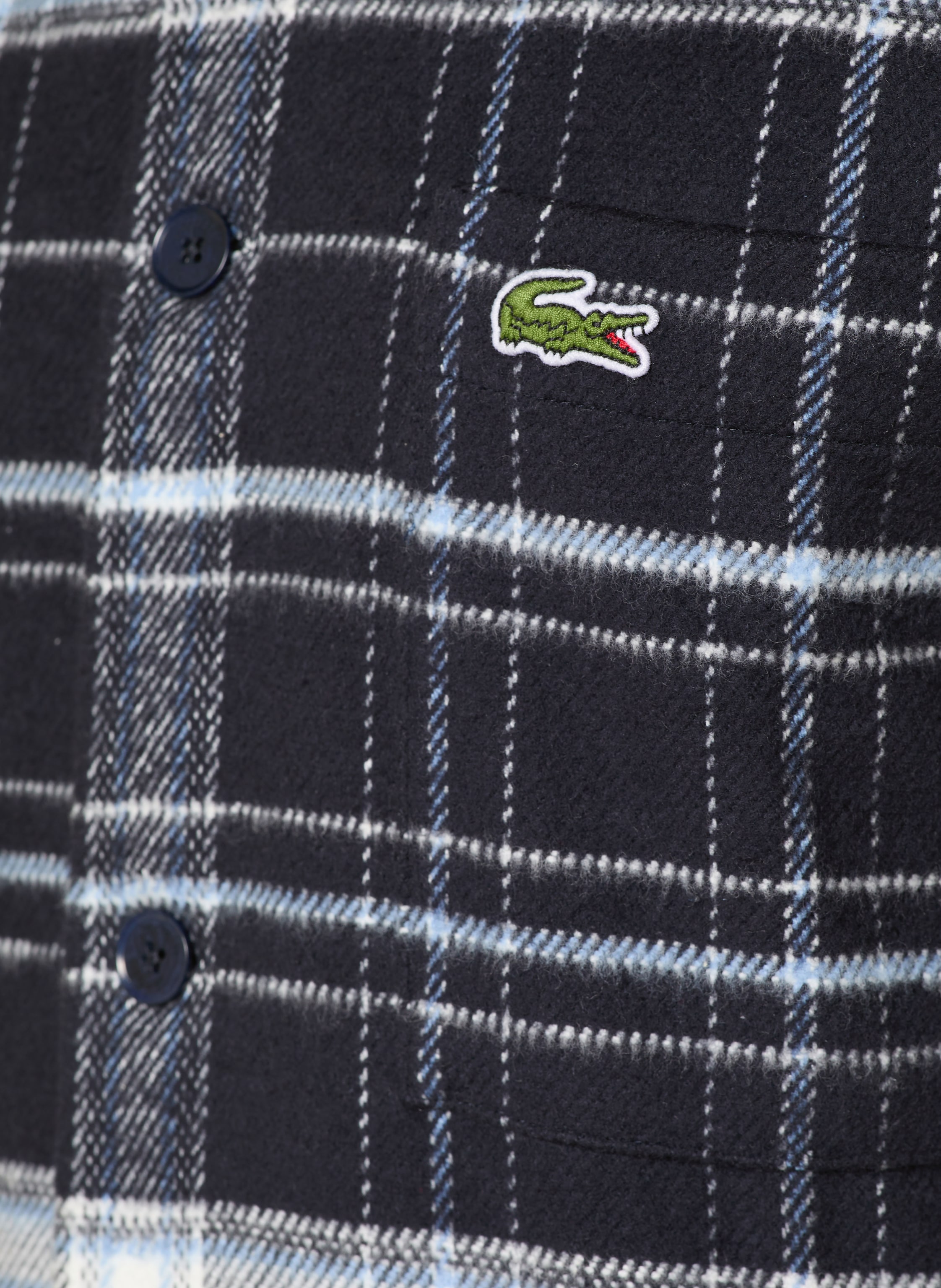 Thumbnail - Lacoste Flanell-Overjacket blau