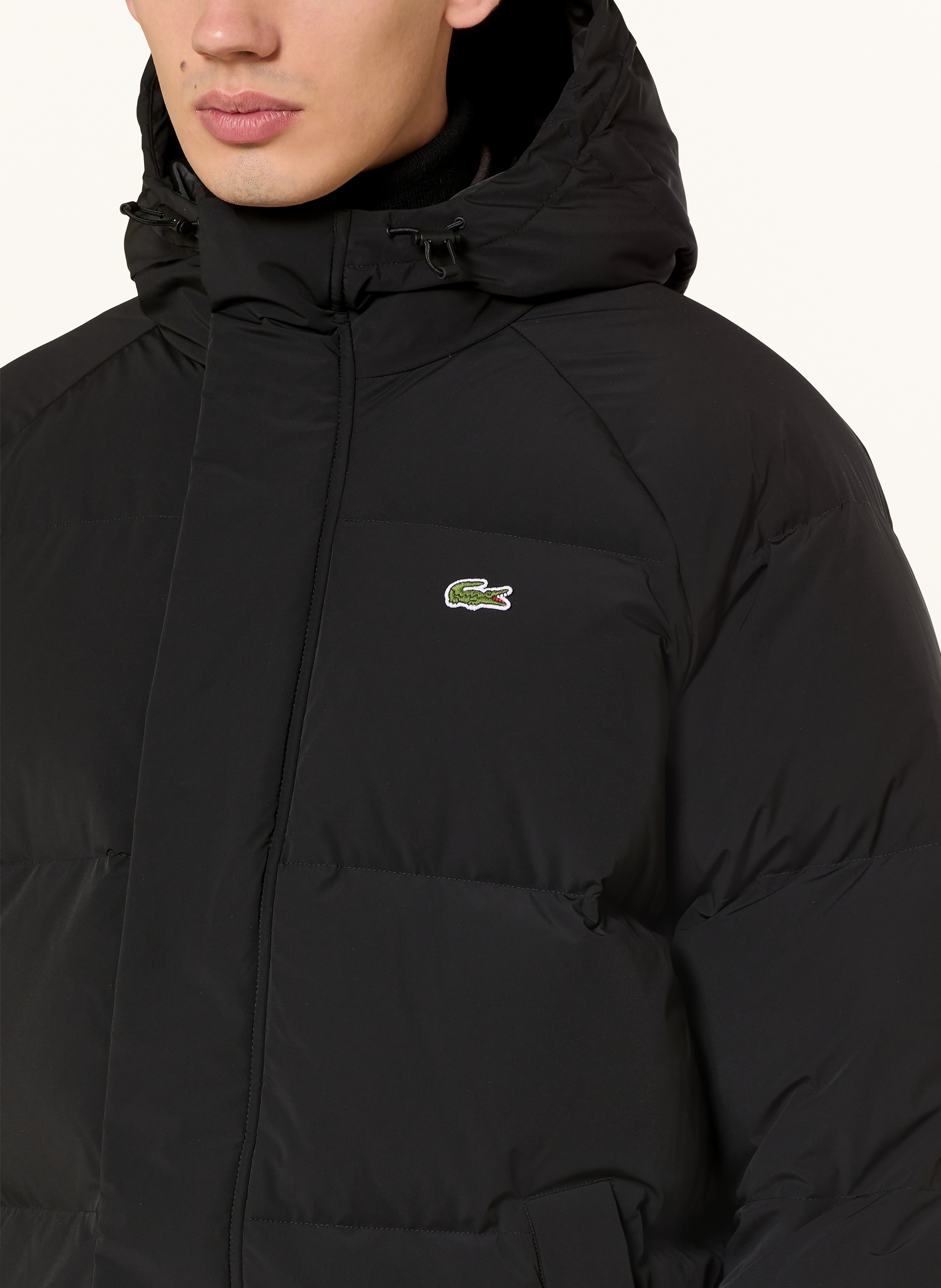 Thumbnail - Lacoste Daunenmantel schwarz