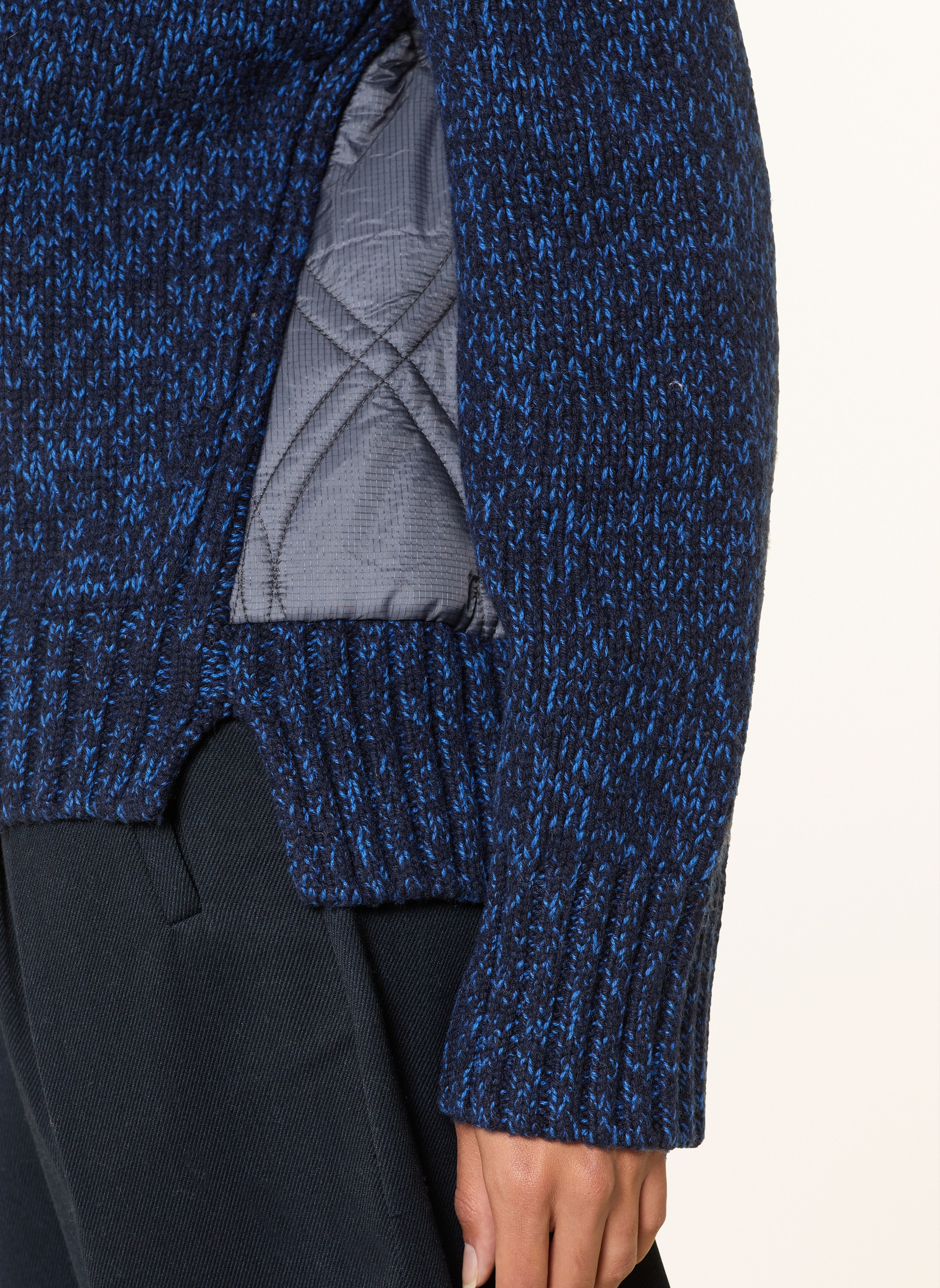 Thumbnail - Heyanno Pullover Mmhgrace Im Materialmix blau