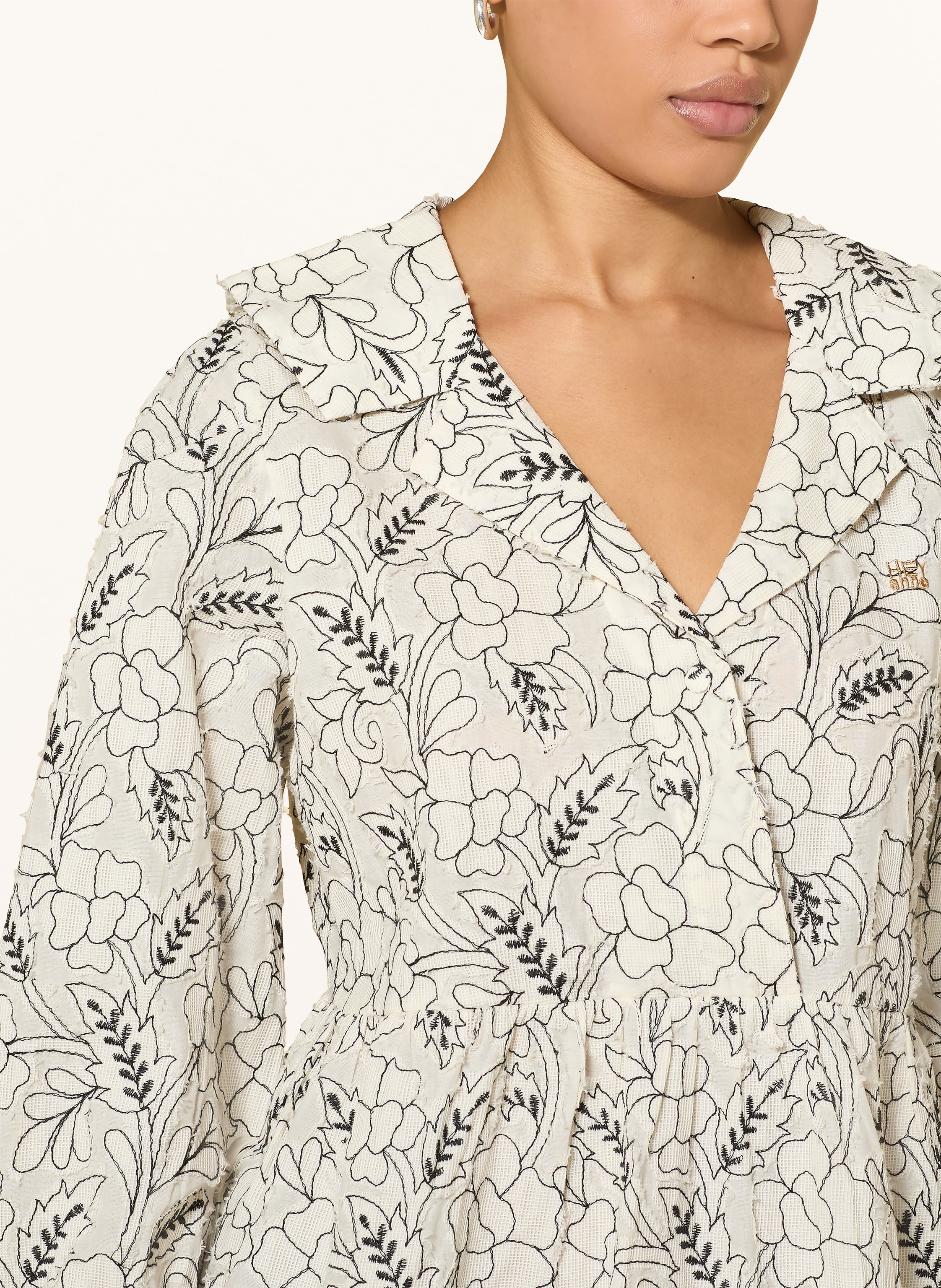 Thumbnail - Heyanno Blusenshirt Mmhpoet Mit 3/4-Arm weiss