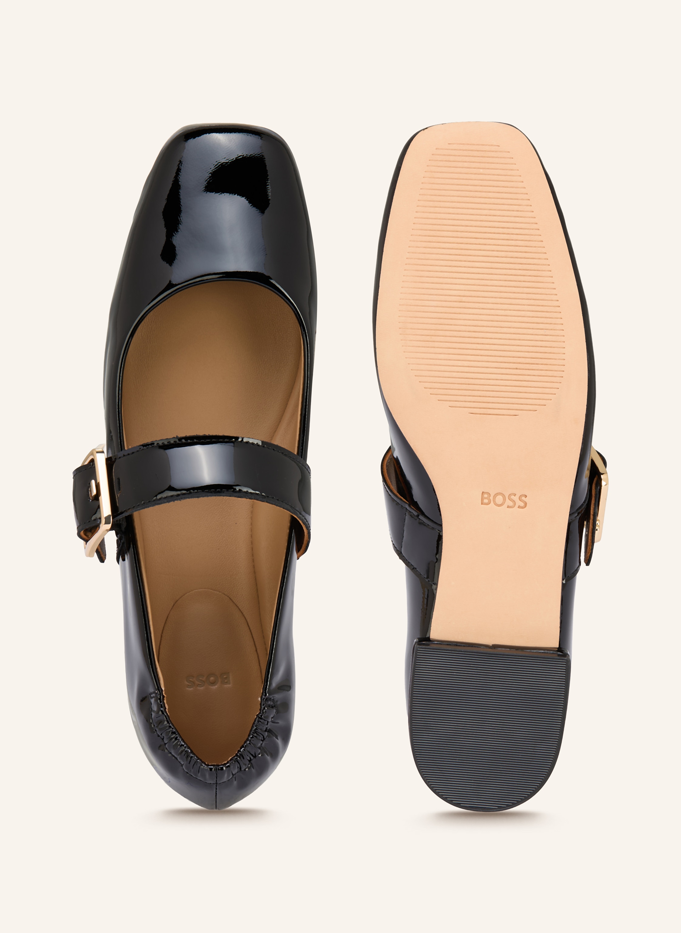 Thumbnail - Boss Mary-Jane-Ballerinas Luara schwarz