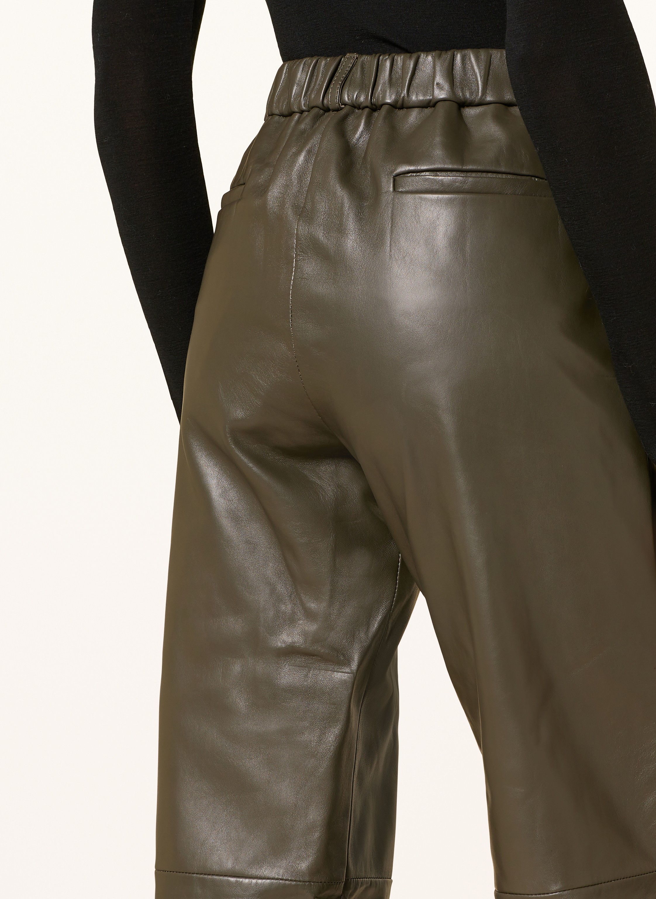 Thumbnail - Antonelli Firenze Lederhose Perlage gruen