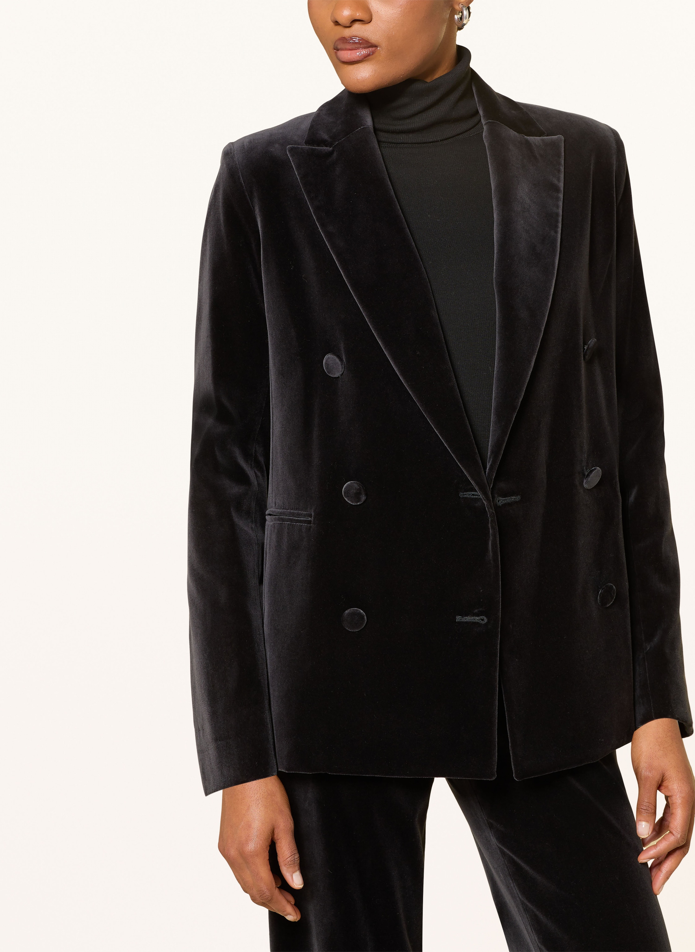 Thumbnail - Antonelli Firenze Samtblazer Galbusera schwarz