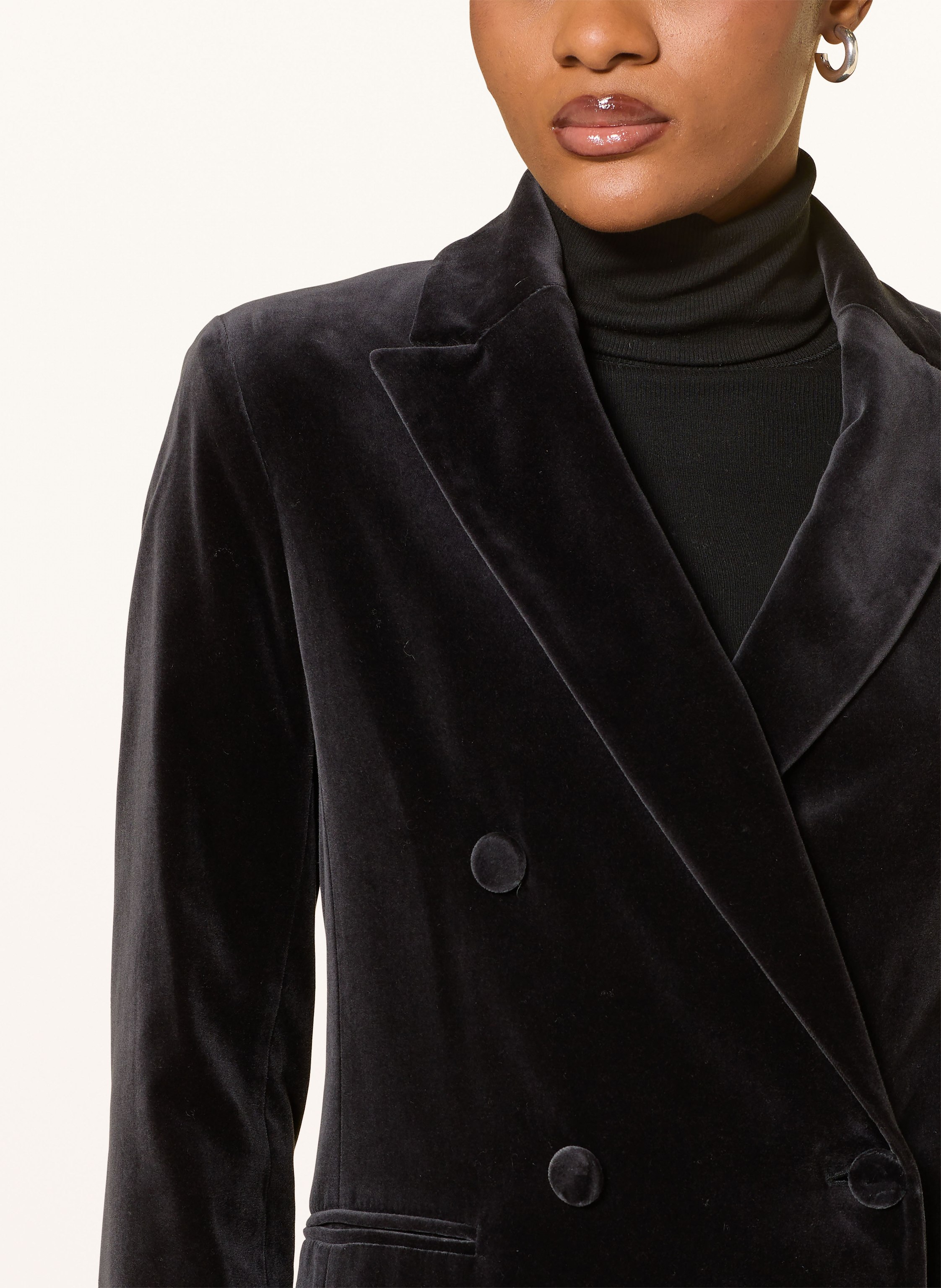 Thumbnail - Antonelli Firenze Samtblazer Galbusera schwarz