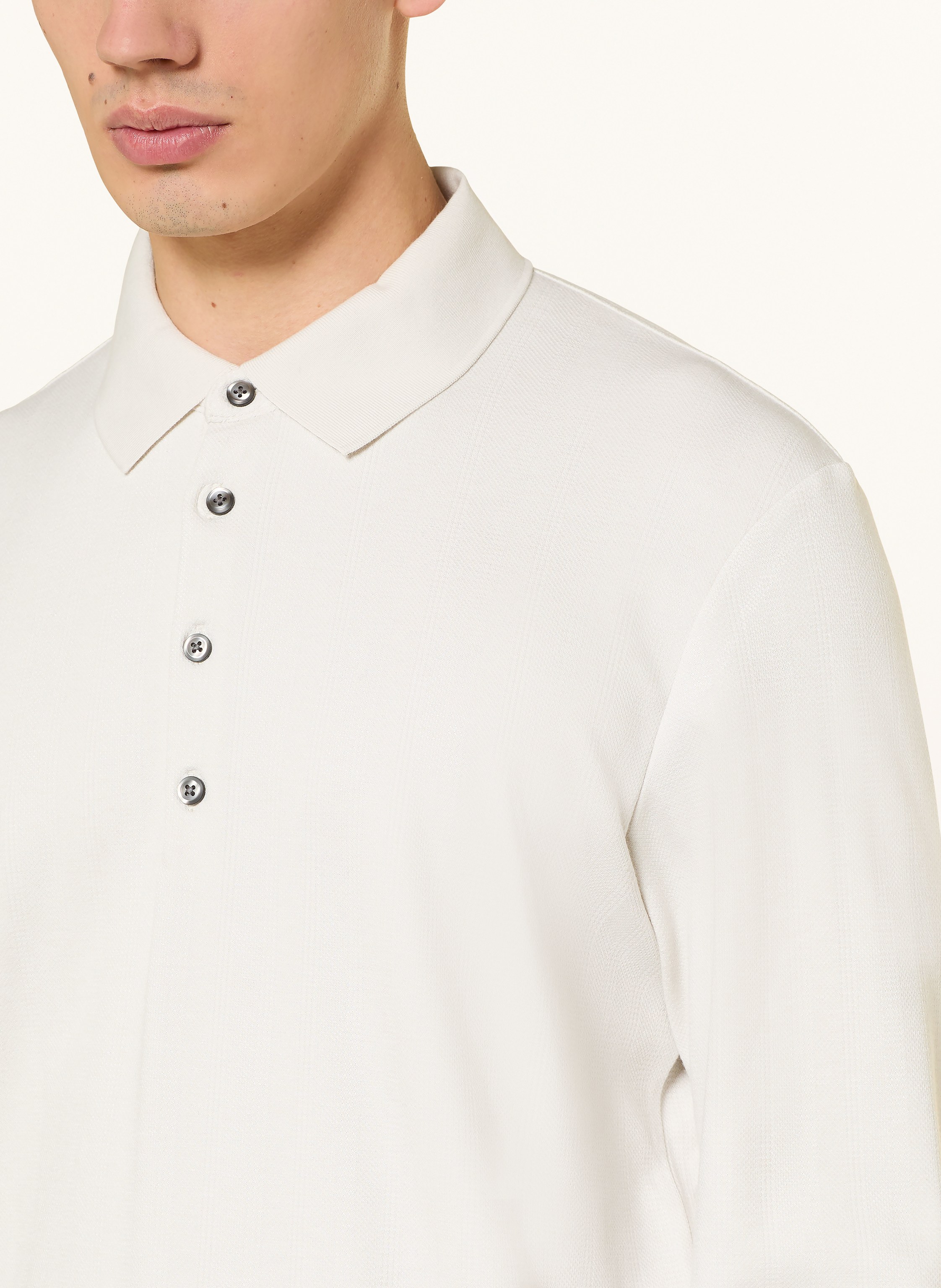 Thumbnail - Calvin Klein Jacquard-Poloshirt Loose Fit weiss