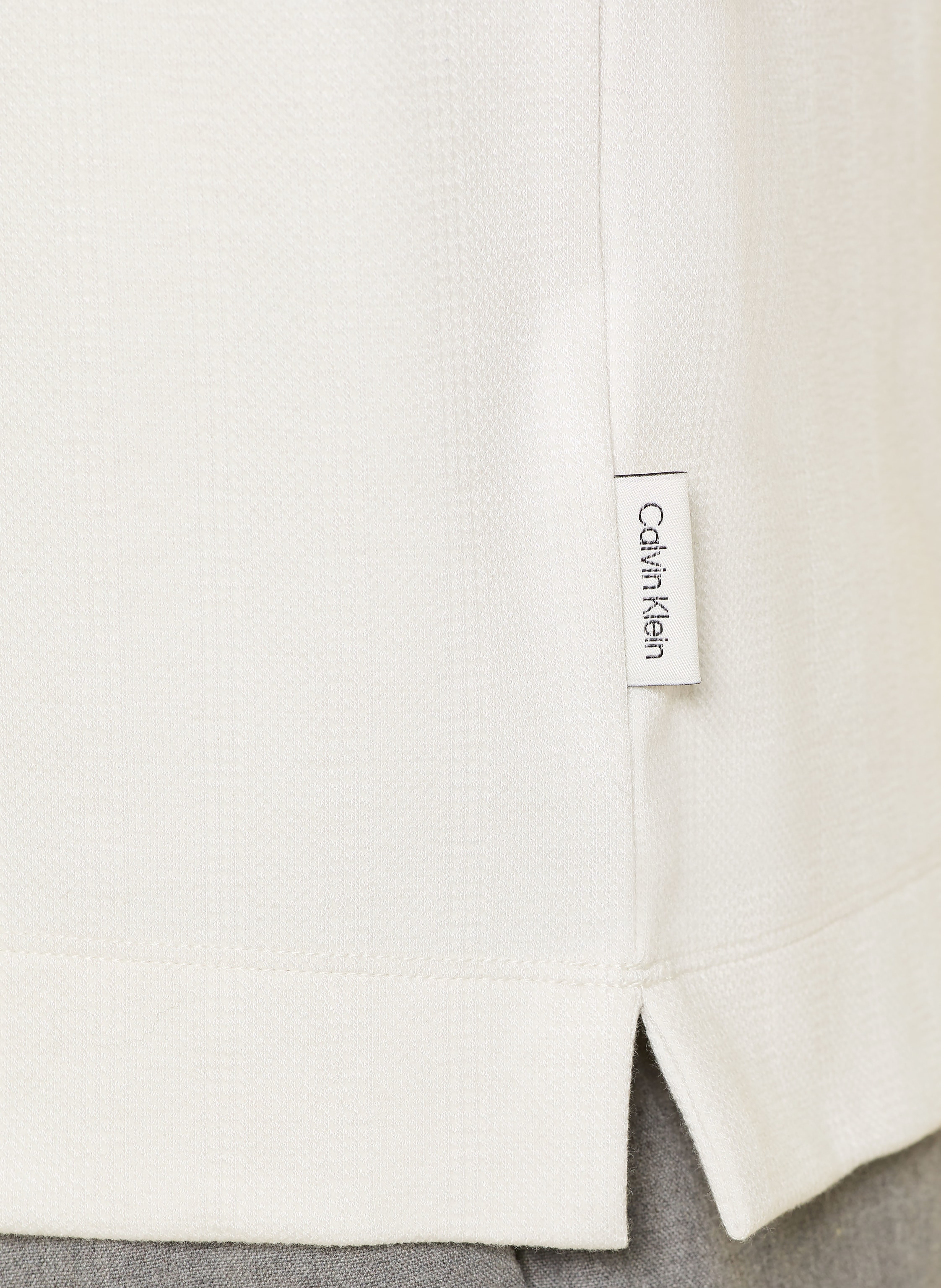 Thumbnail - Calvin Klein Jacquard-Poloshirt Loose Fit weiss