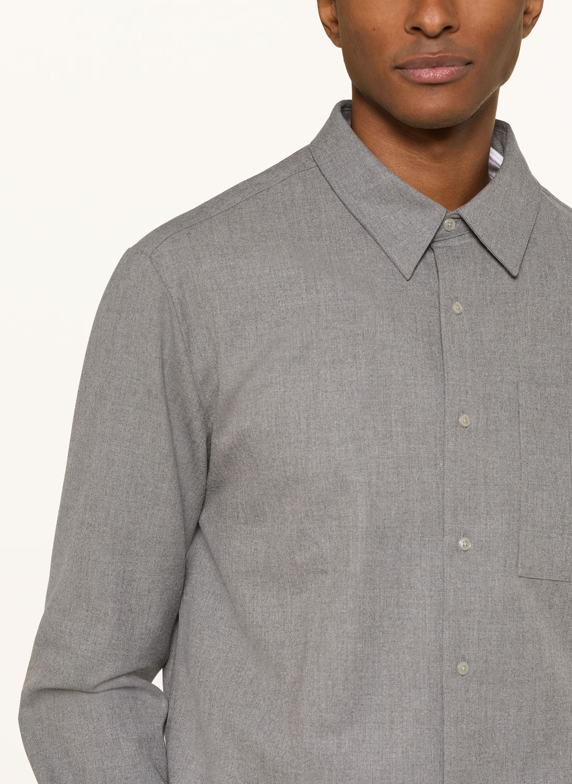 Thumbnail - Calvin Klein Hemd Solid Easy Fit grau