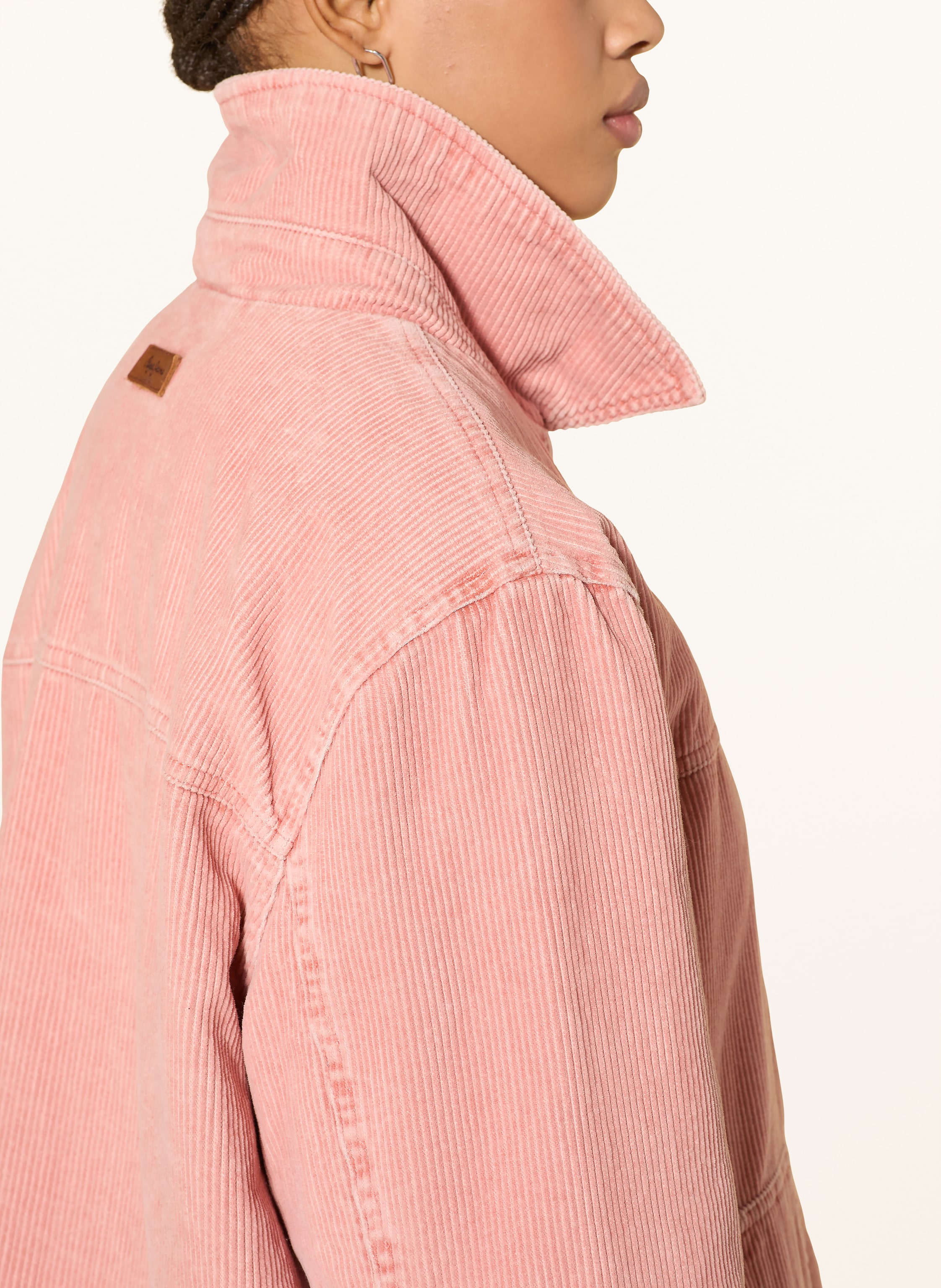 Thumbnail - Pepe Jeans Cordjacke Tala Mit Abnehmbarem Kunstfell rosa