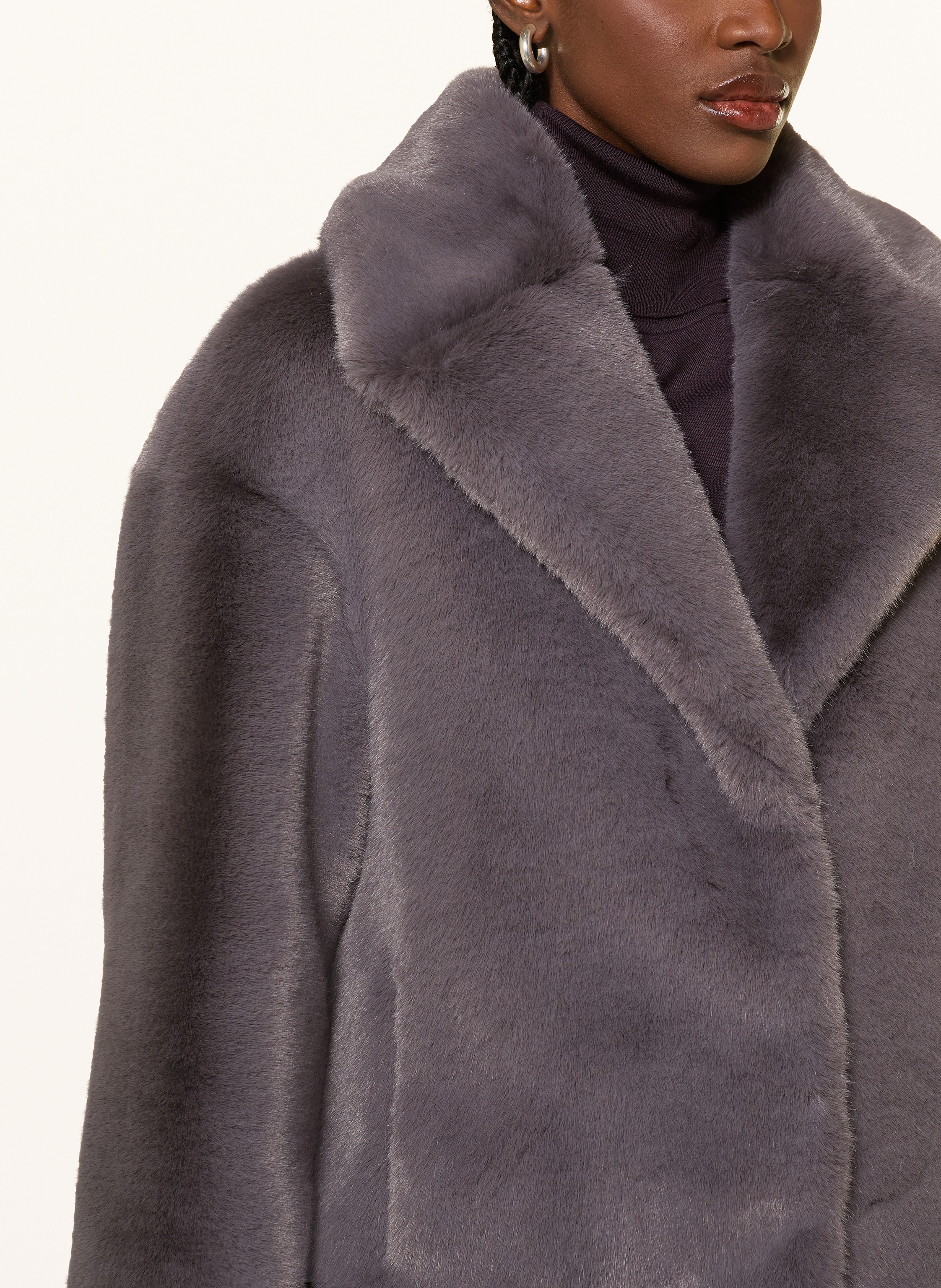 Thumbnail - Ted Baker Kunstfell-Jacke Fiela grau