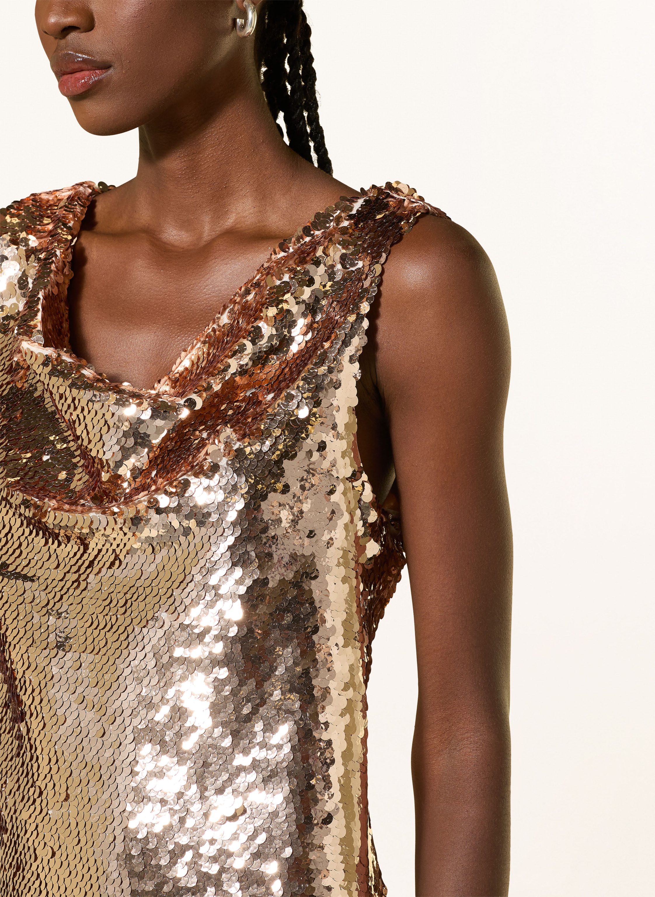 Thumbnail - Ted Baker Cocktailkleid Sialla Mit Pailletten rosa