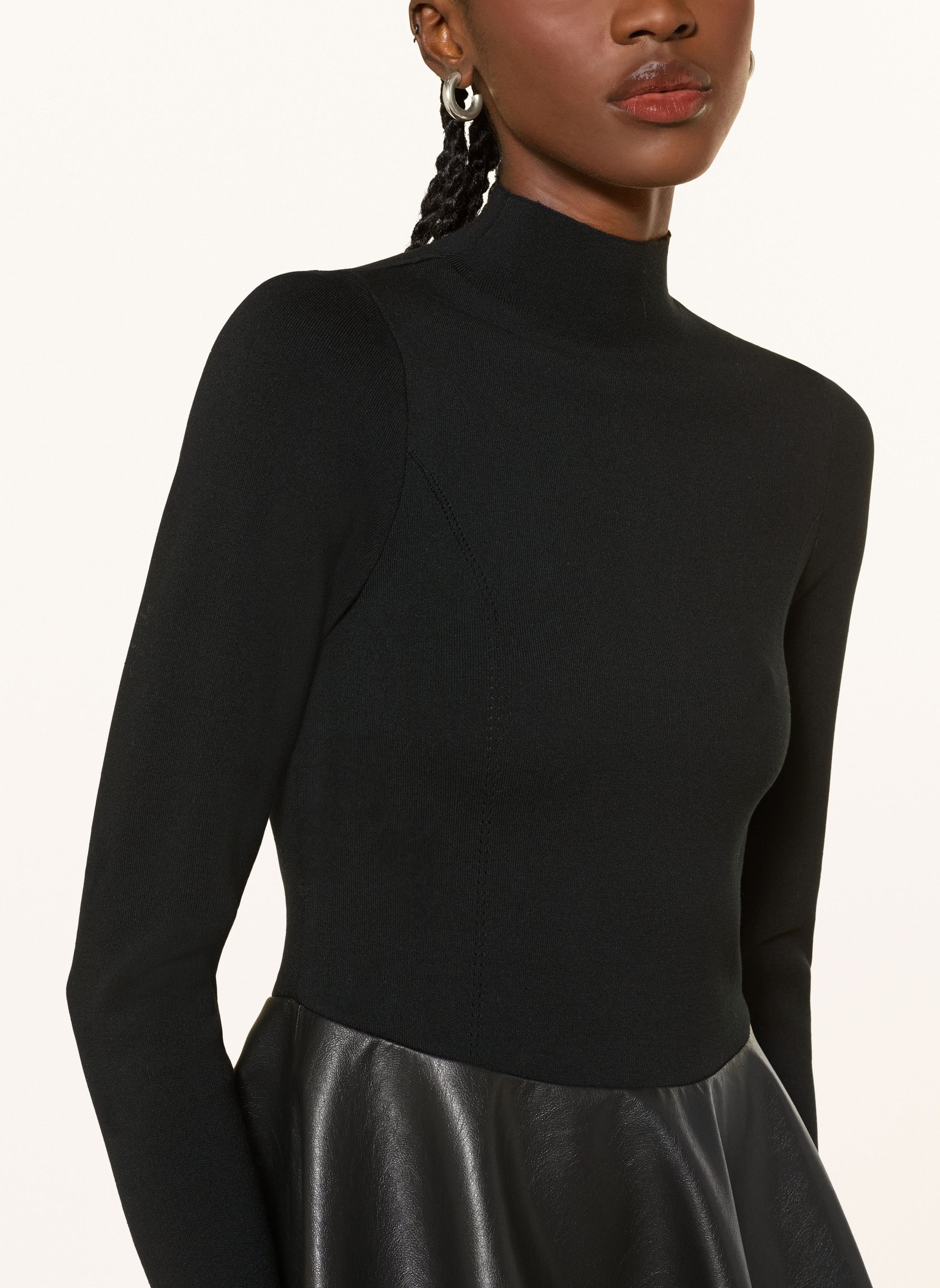 Thumbnail - Ted Baker Kleid Milioa Im Materialmix schwarz