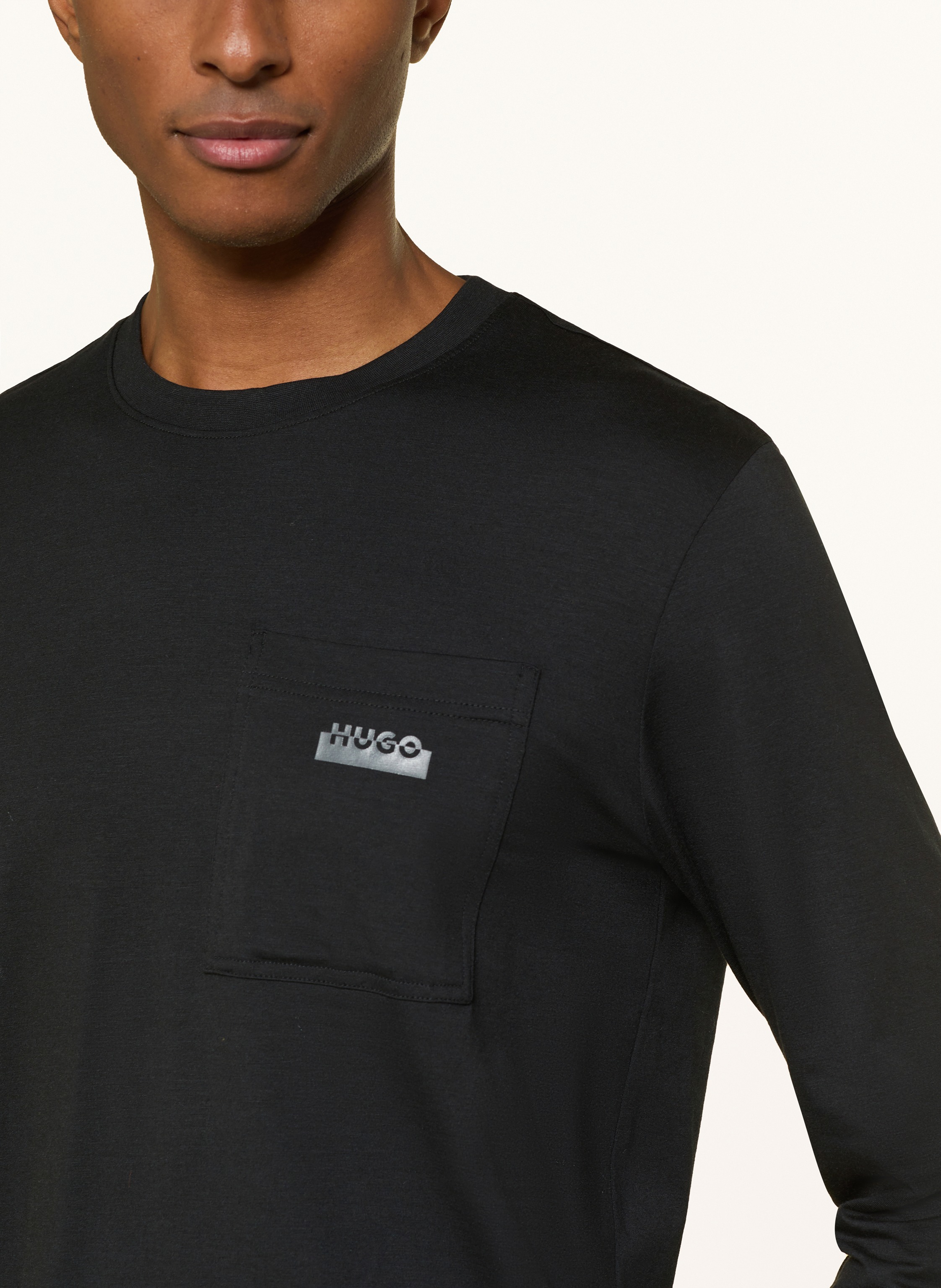 Thumbnail - Hugo Schlafanzug Nocto Long schwarz