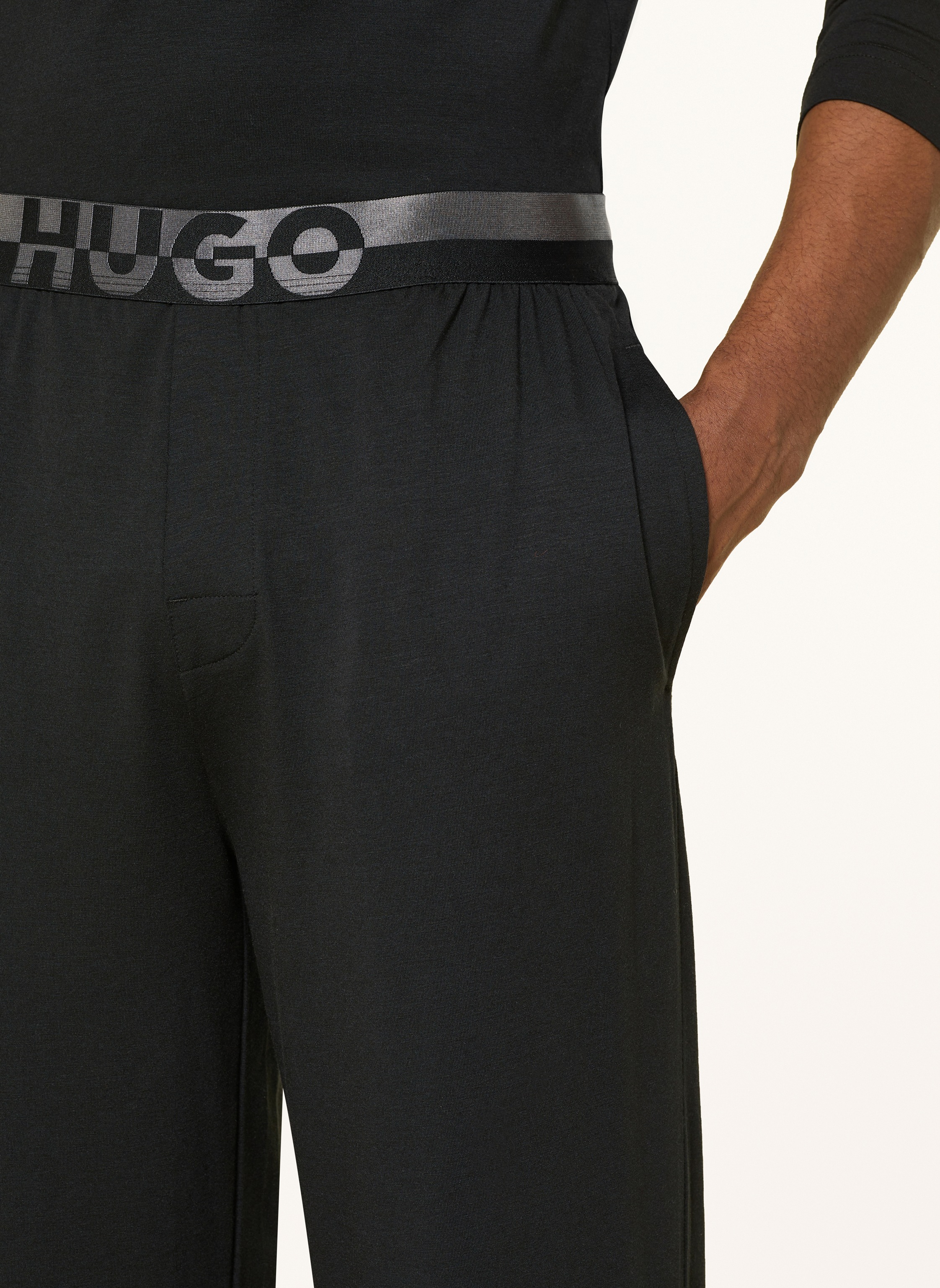 Thumbnail - Hugo Schlafanzug Nocto Long schwarz