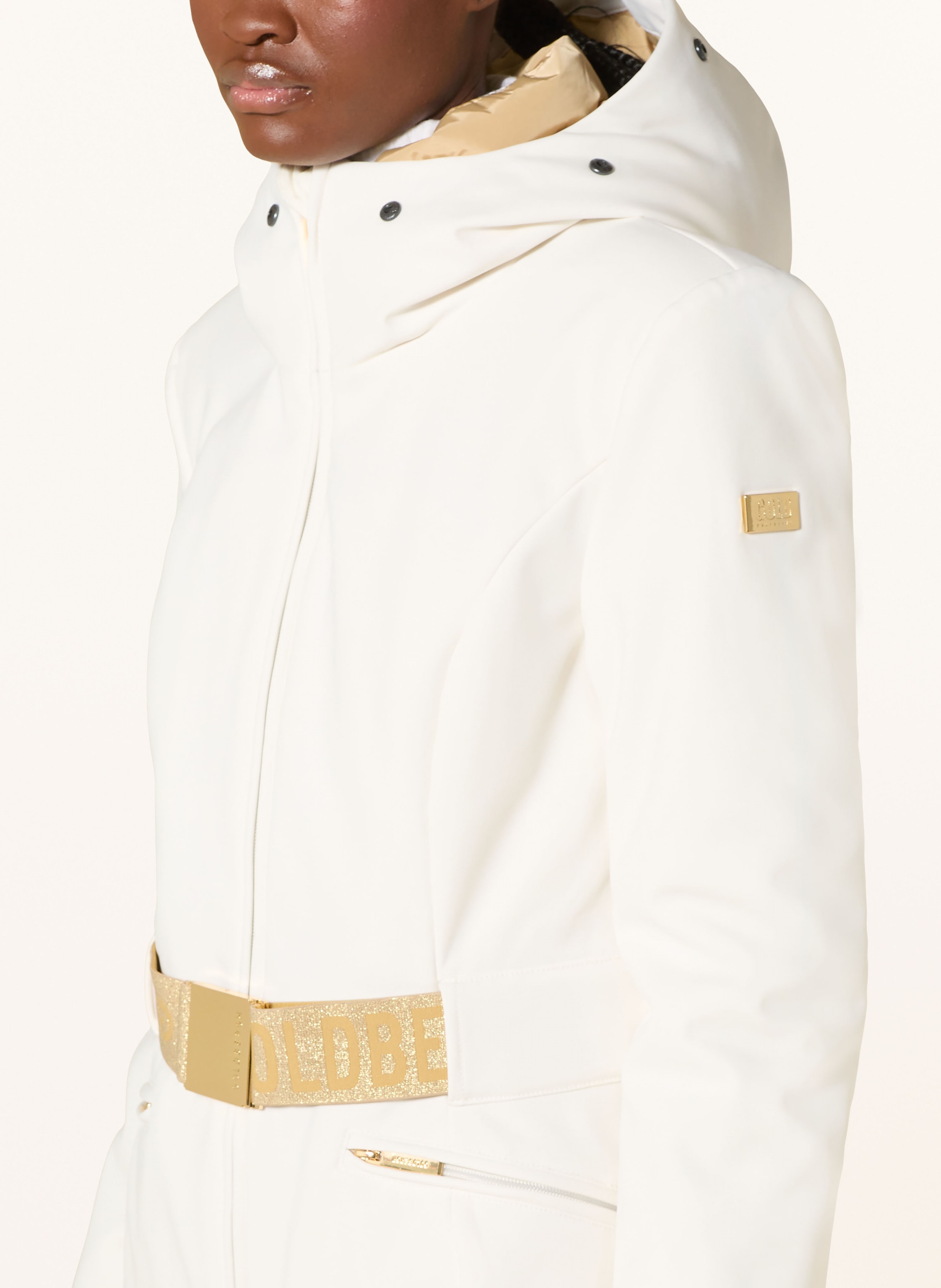 Thumbnail - Goldbergh Daunen-Skijacke Prezioso Mit Abnehmbarem Kunstfell weiss