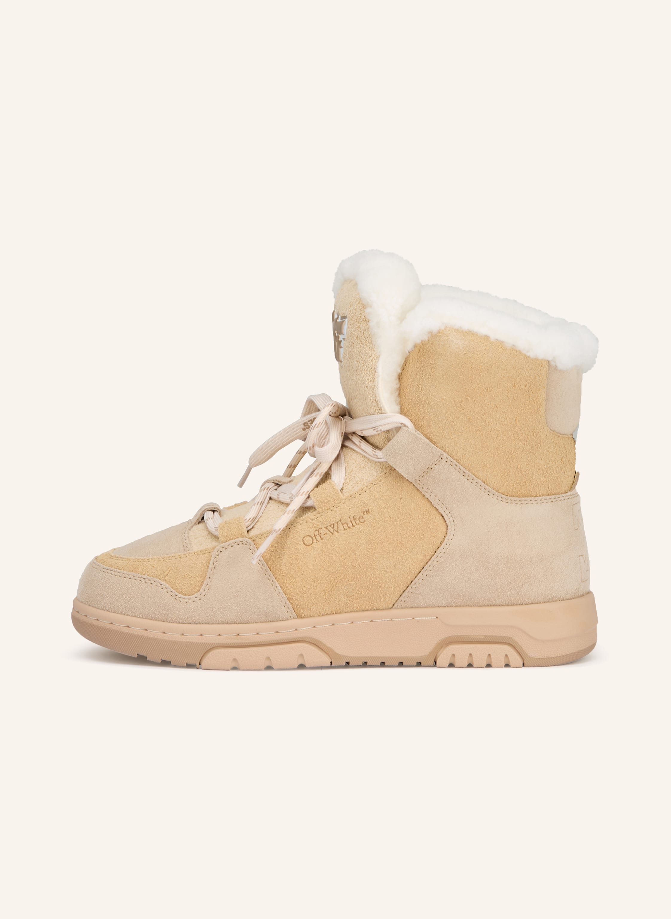 Thumbnail - Off-White Schnürboots beige