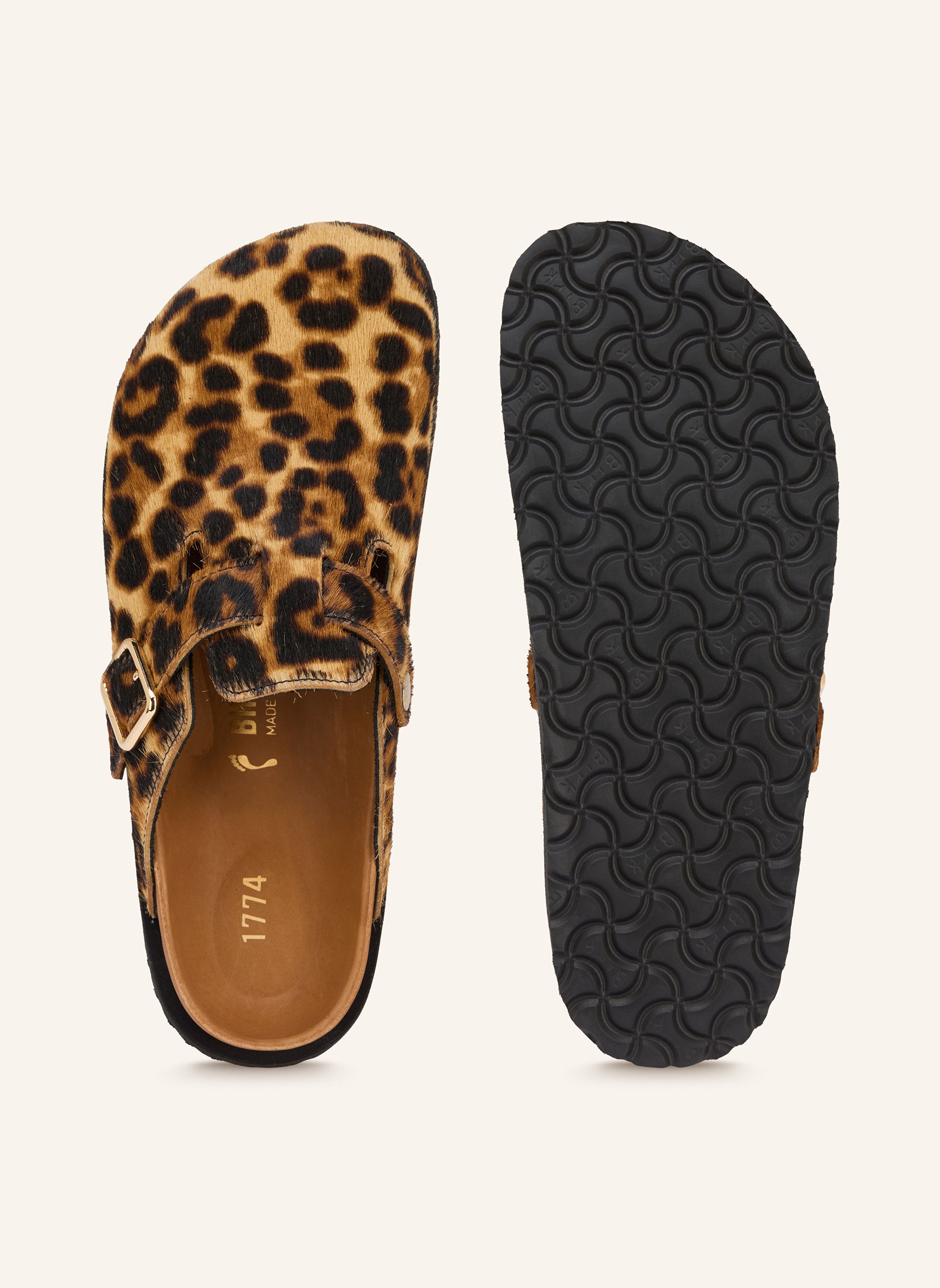 Thumbnail - 1774 Birkenstock Pantoletten Boston Pony Haar Exq 1774 braun