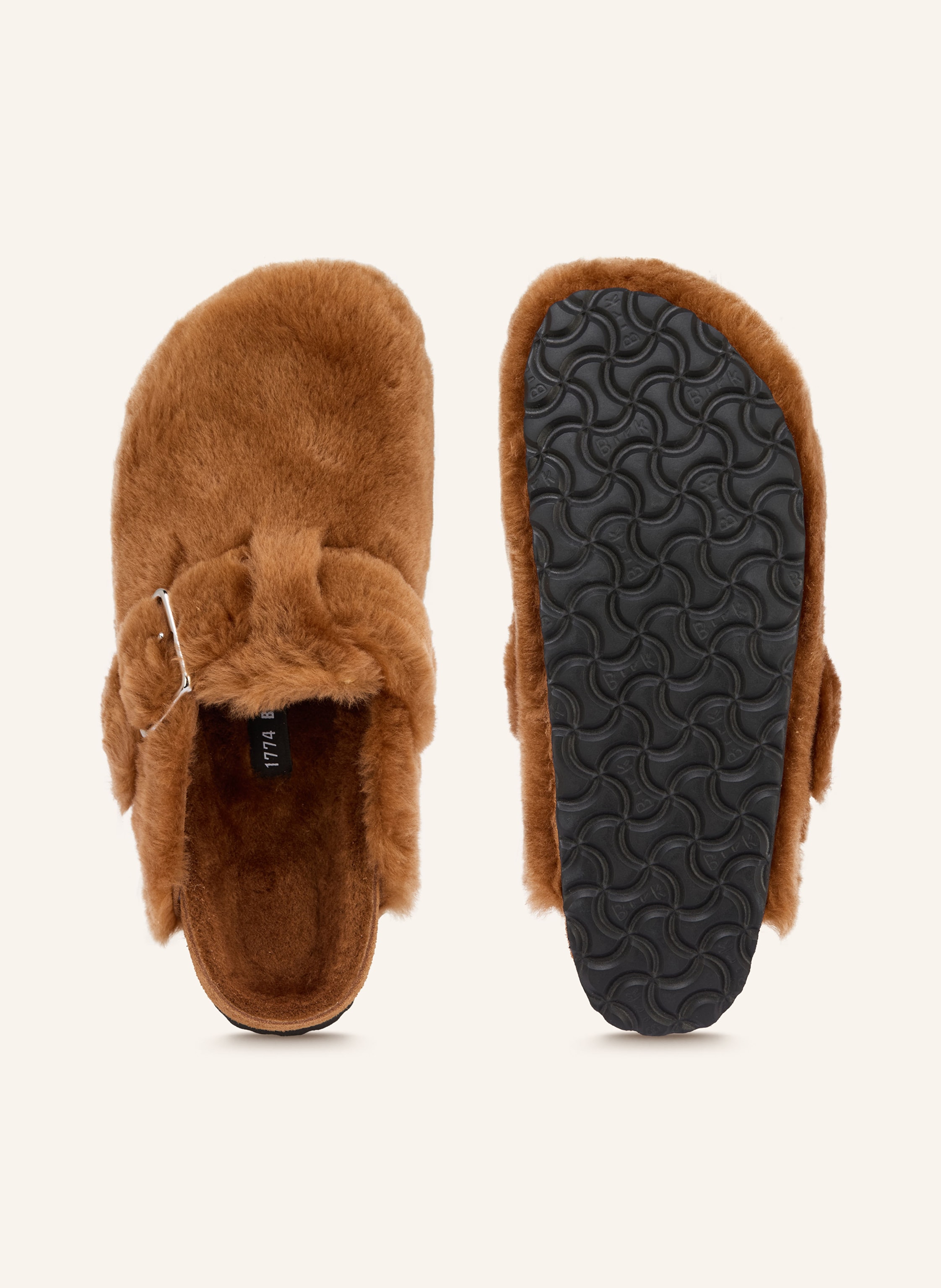 Thumbnail - 1774 Birkenstock Pantoletten Boston Shearling 1774 braun