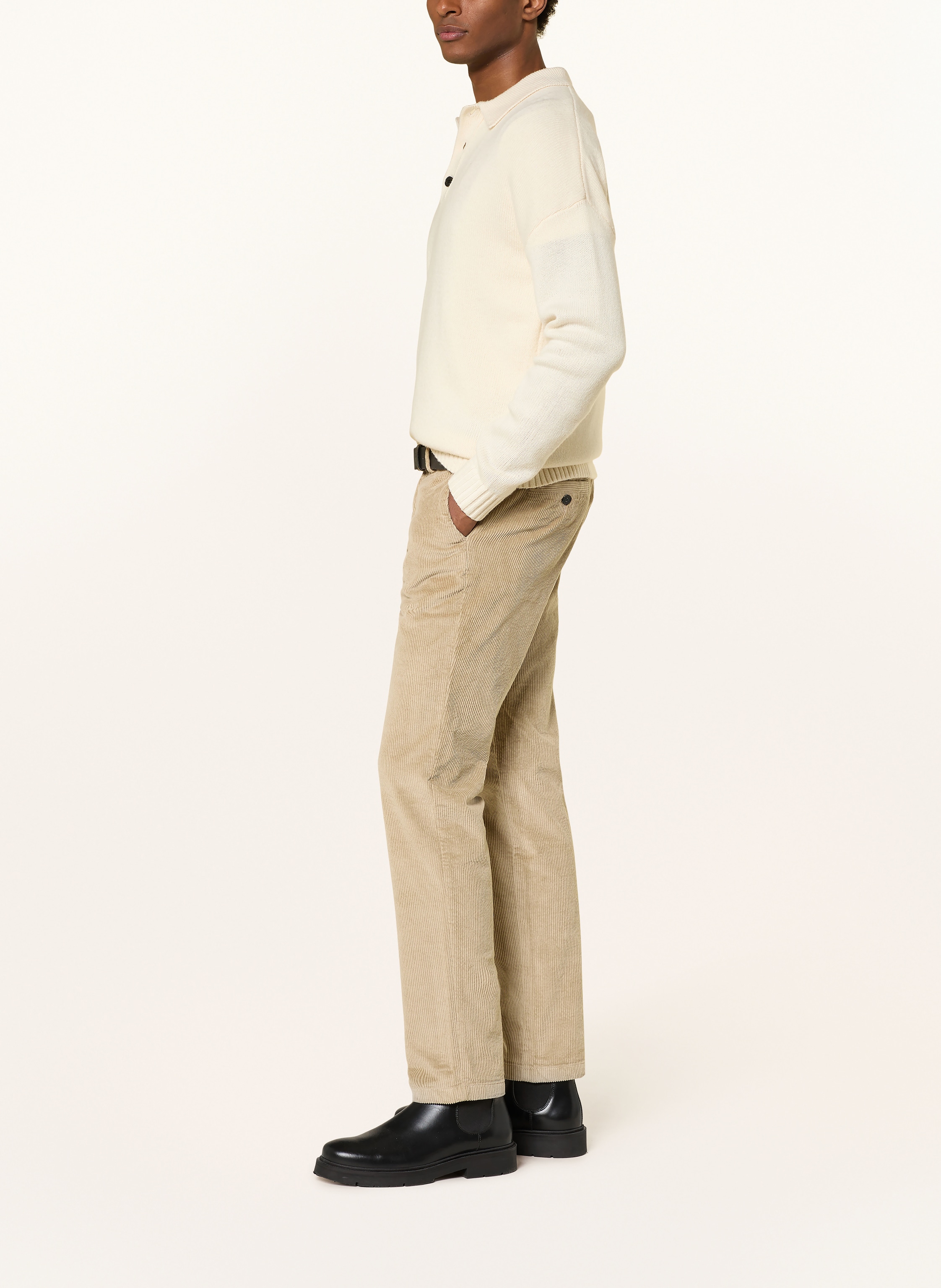 Thumbnail - Fynch-Hatton Cordchino Regular Fit beige