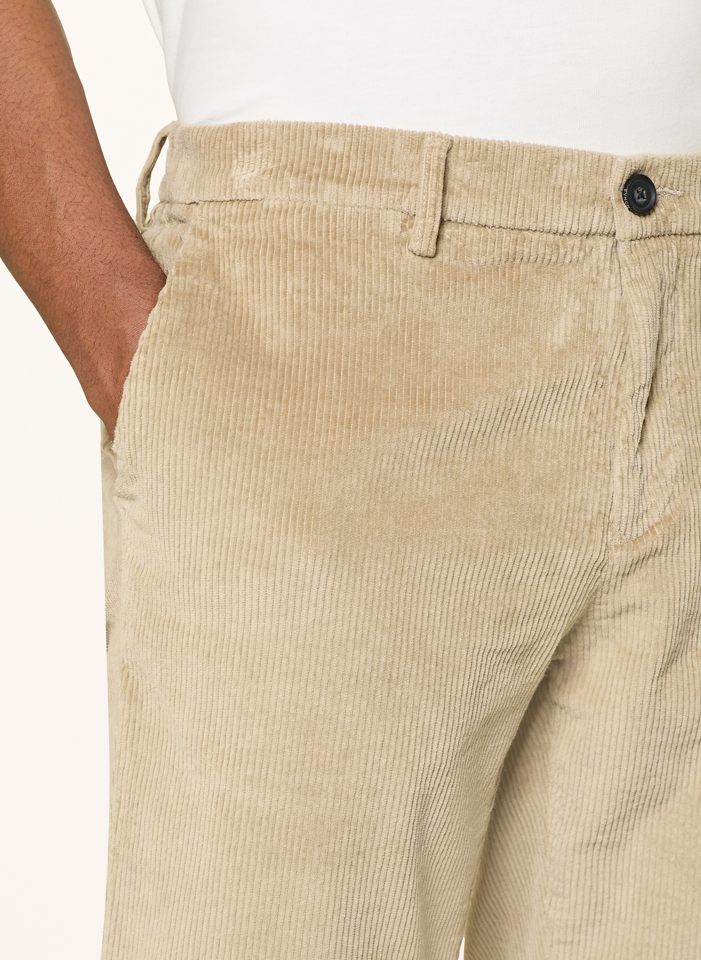 Thumbnail - Fynch-Hatton Cordchino Regular Fit beige