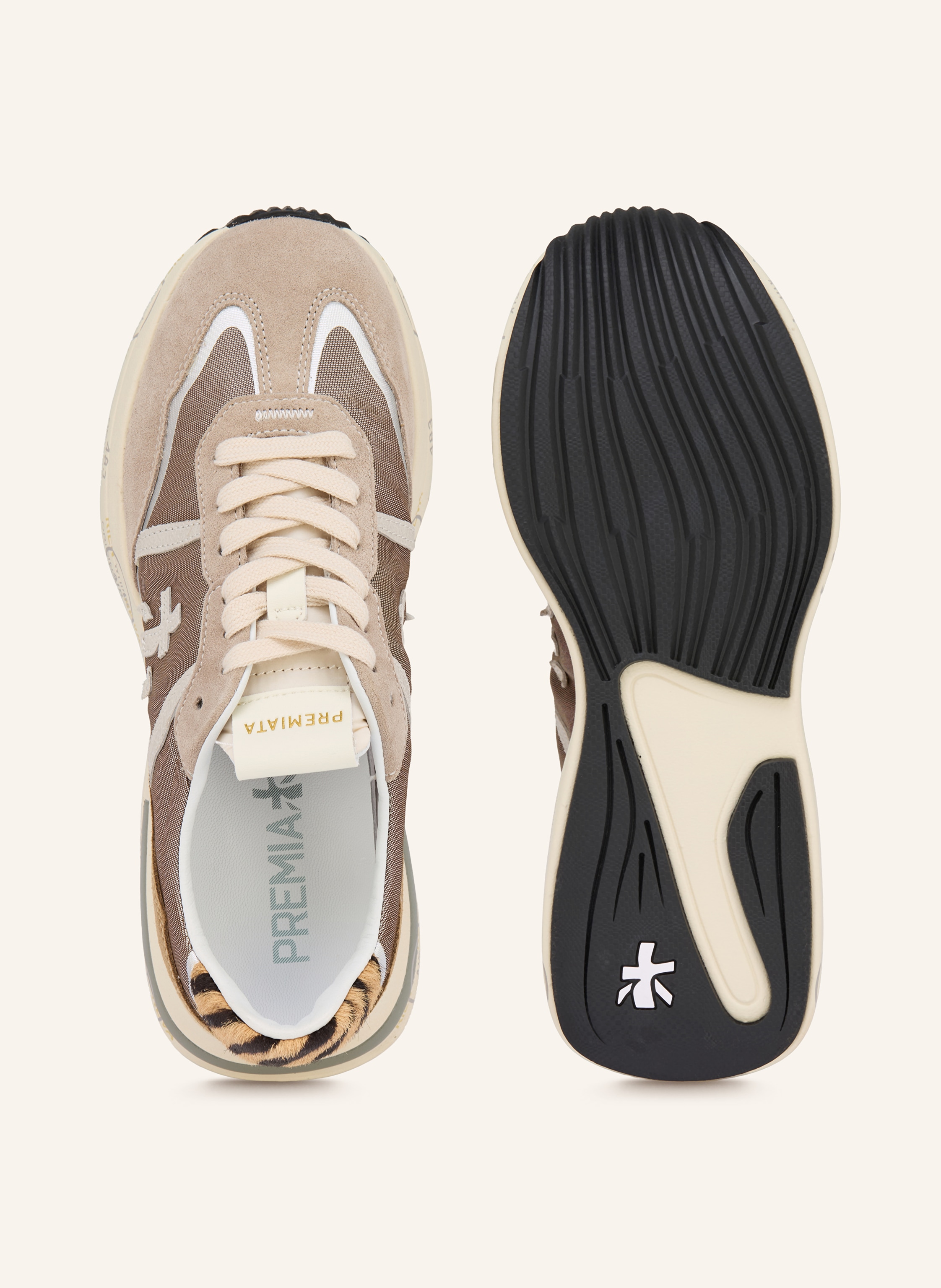 Thumbnail - Premiata Sneaker Cassie beige