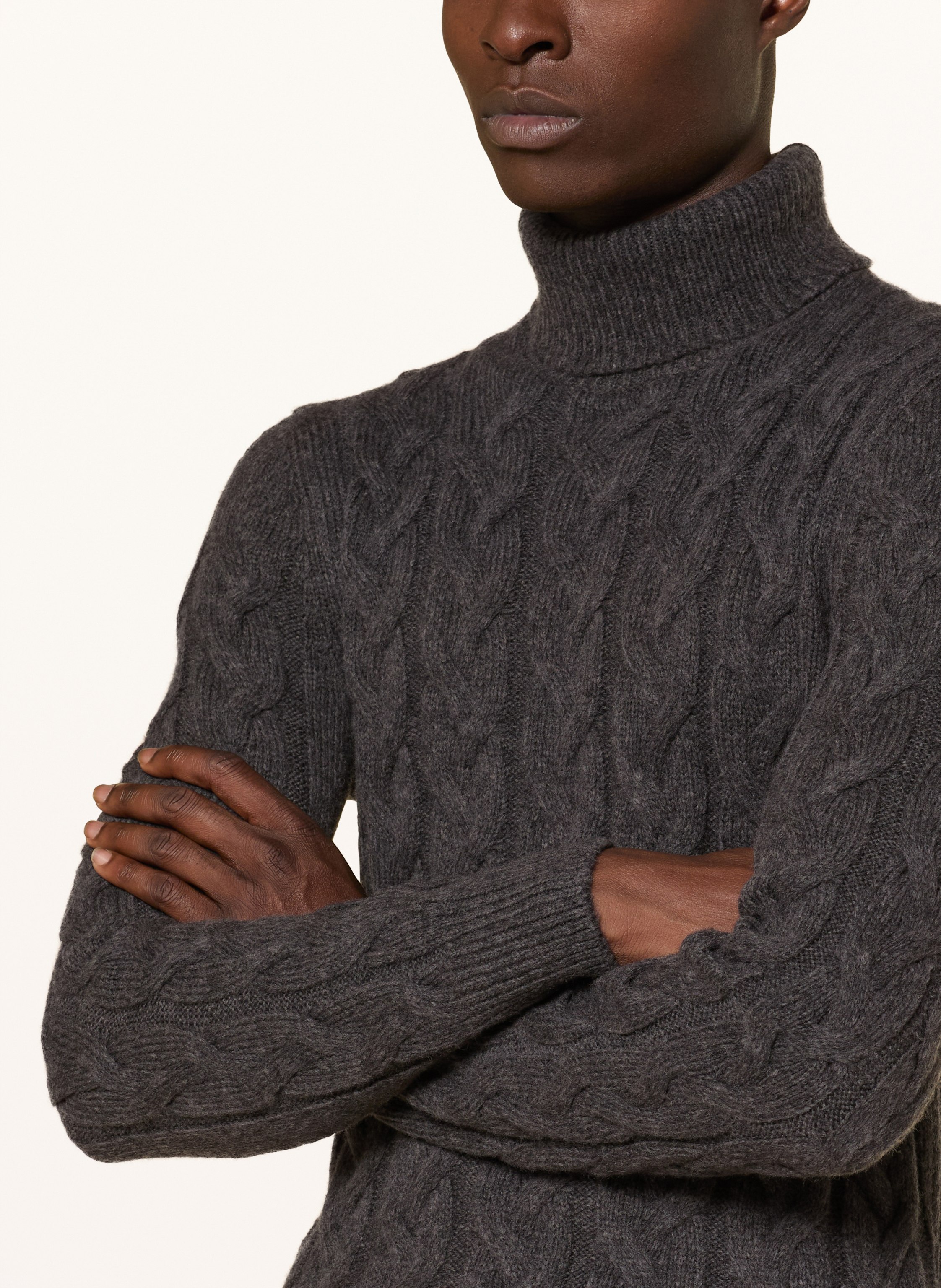 Thumbnail - Gran Sasso Rollkragenpullover braun