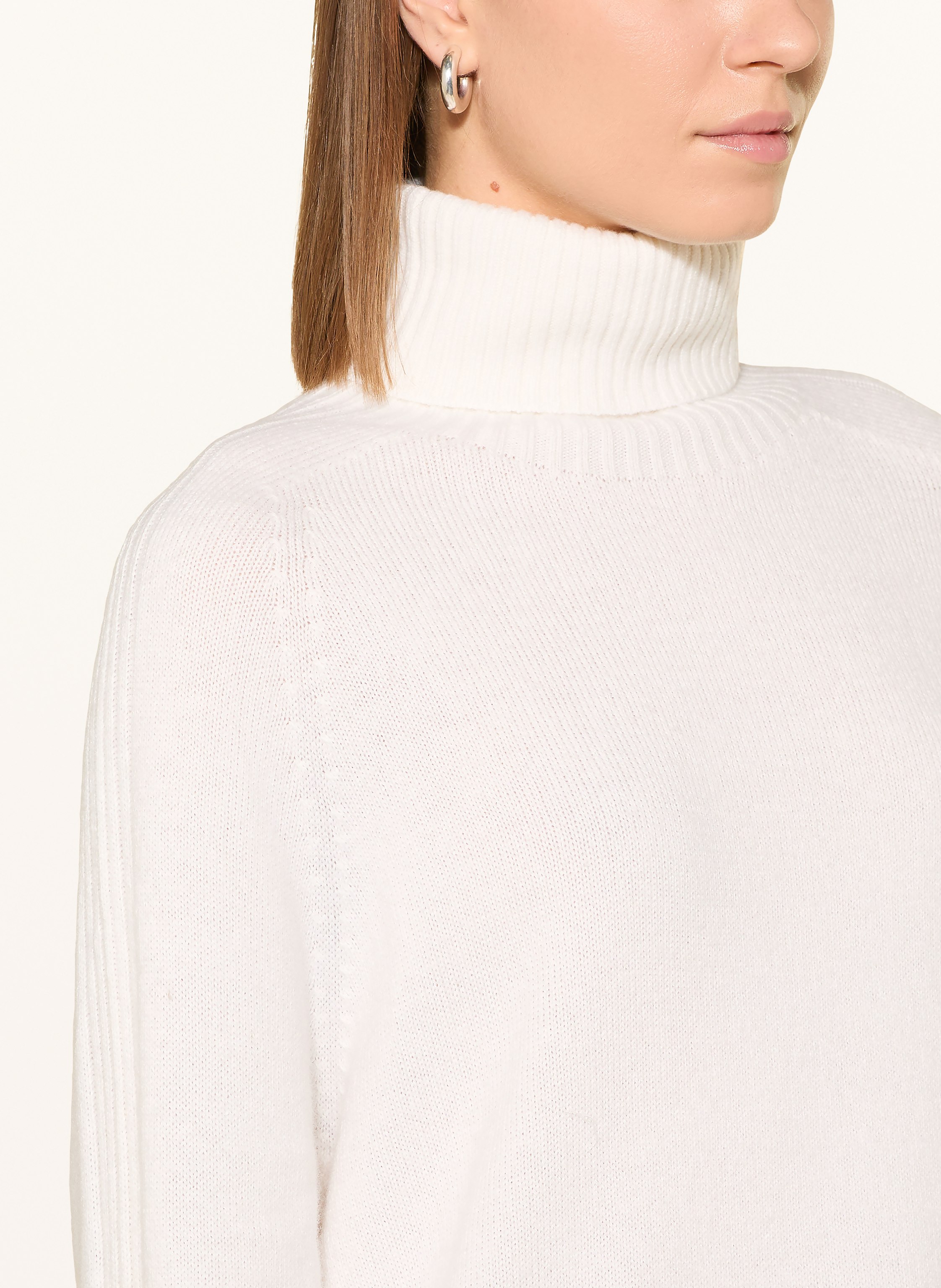 Thumbnail - Liu Jo Rollkragenpullover Mit Schmucksteinen weiss