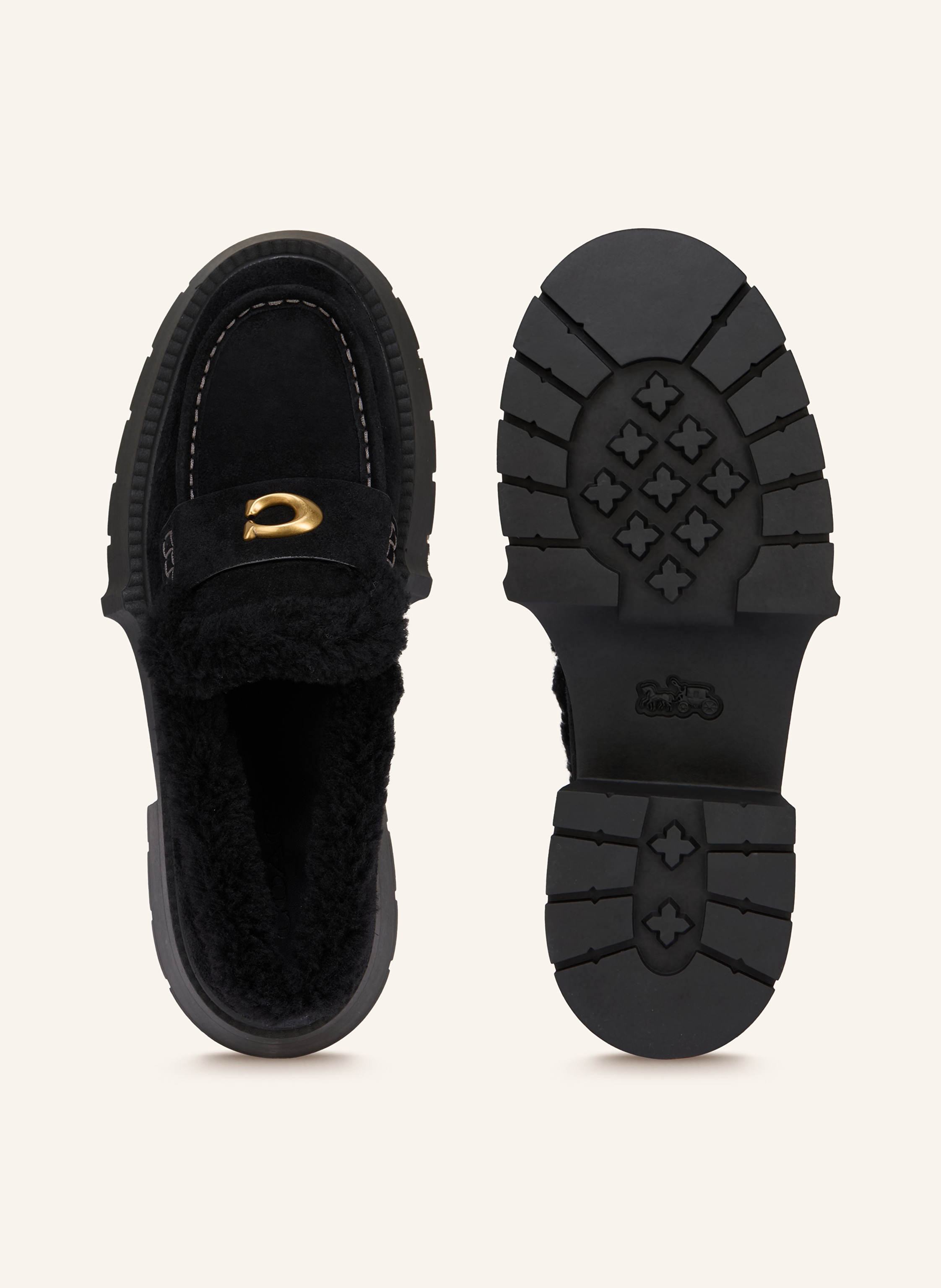 Thumbnail - Coach Plateau-Loafer Leah schwarz